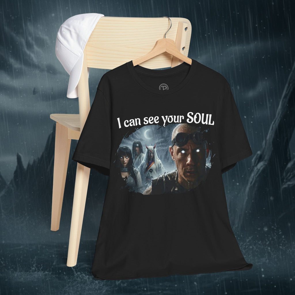 I Can See Your Soul T-Shirt — Gothic Horror Movie Graphic Tee - Byakugan Family and Riddick