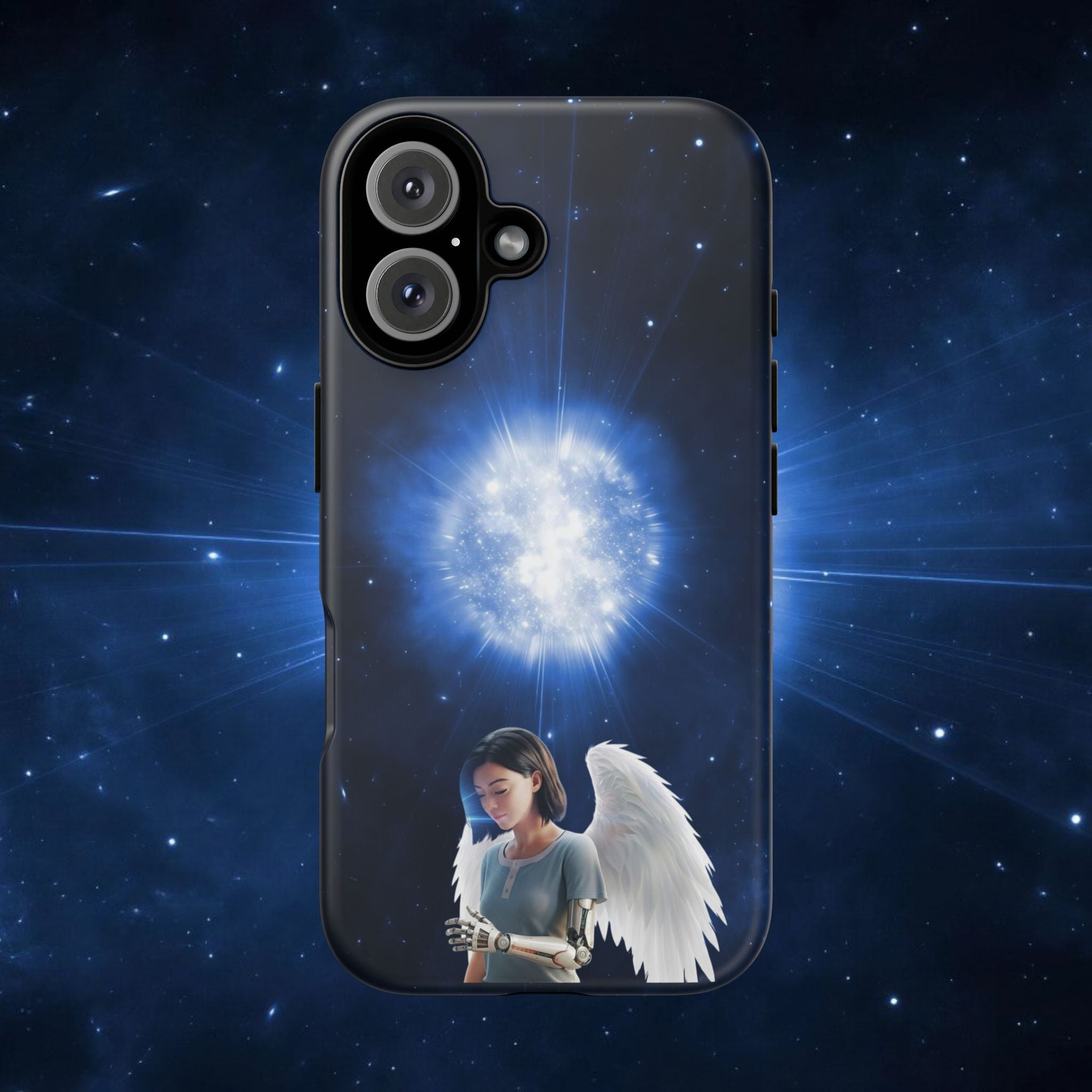 Angel Wings Galaxy Phone Case — Cosmic Light Protective Case ALITA BATTLE ANGEL