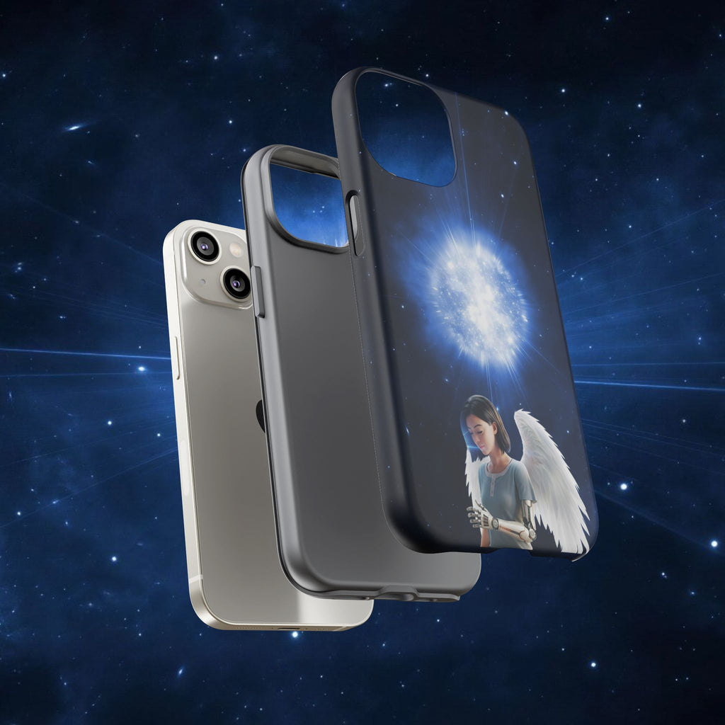 Angel Wings Galaxy Phone Case — Cosmic Light Protective Case ALITA BATTLE ANGEL