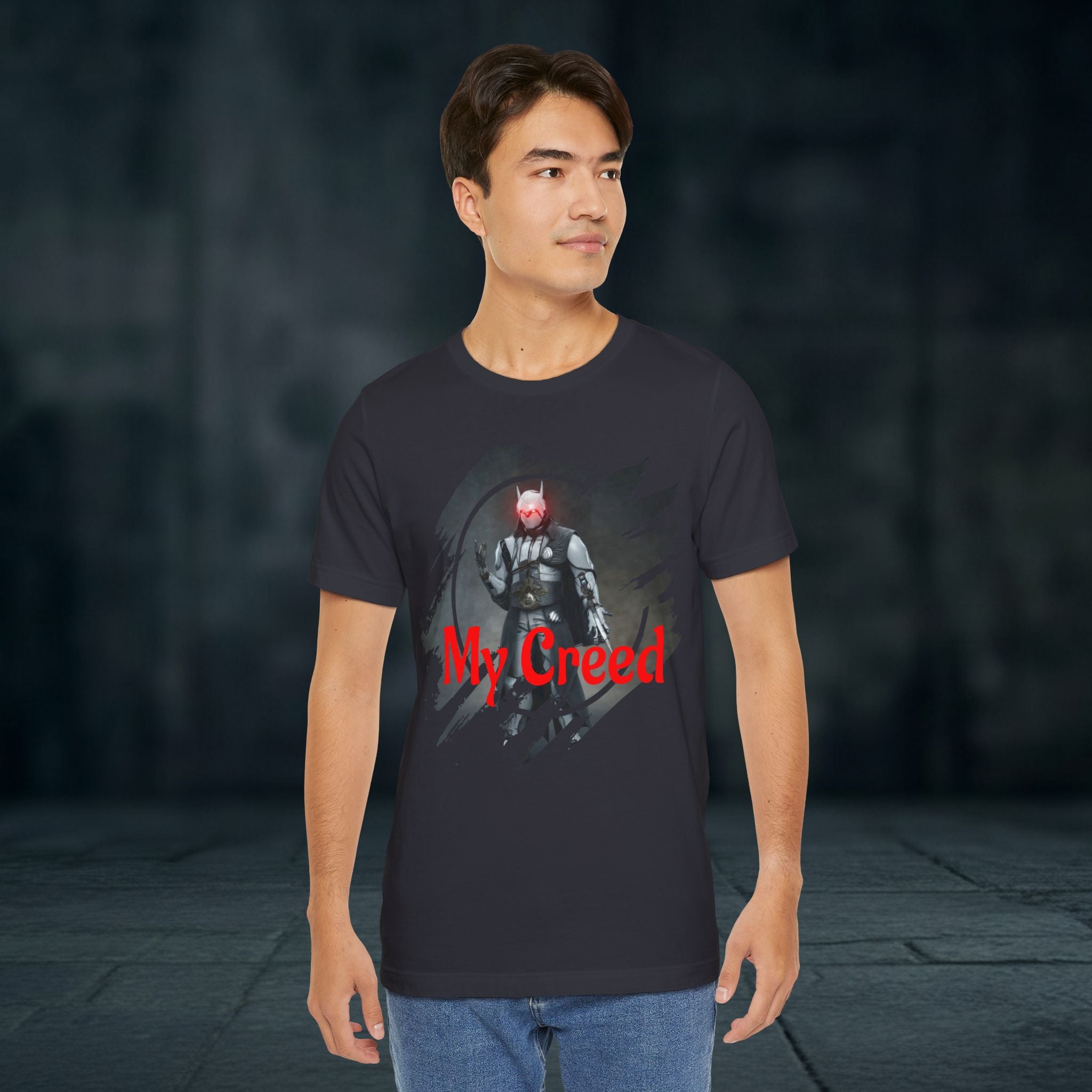 My Creed T-Shirt — Dark Knight Sci‑Fi Graphic Tee