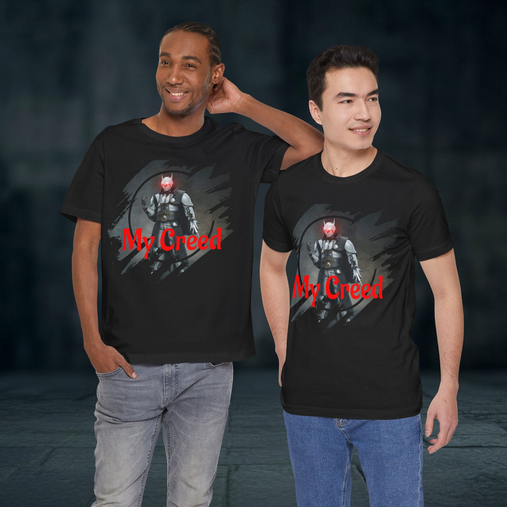 My Creed T-Shirt — Dark Knight Sci‑Fi Graphic Tee