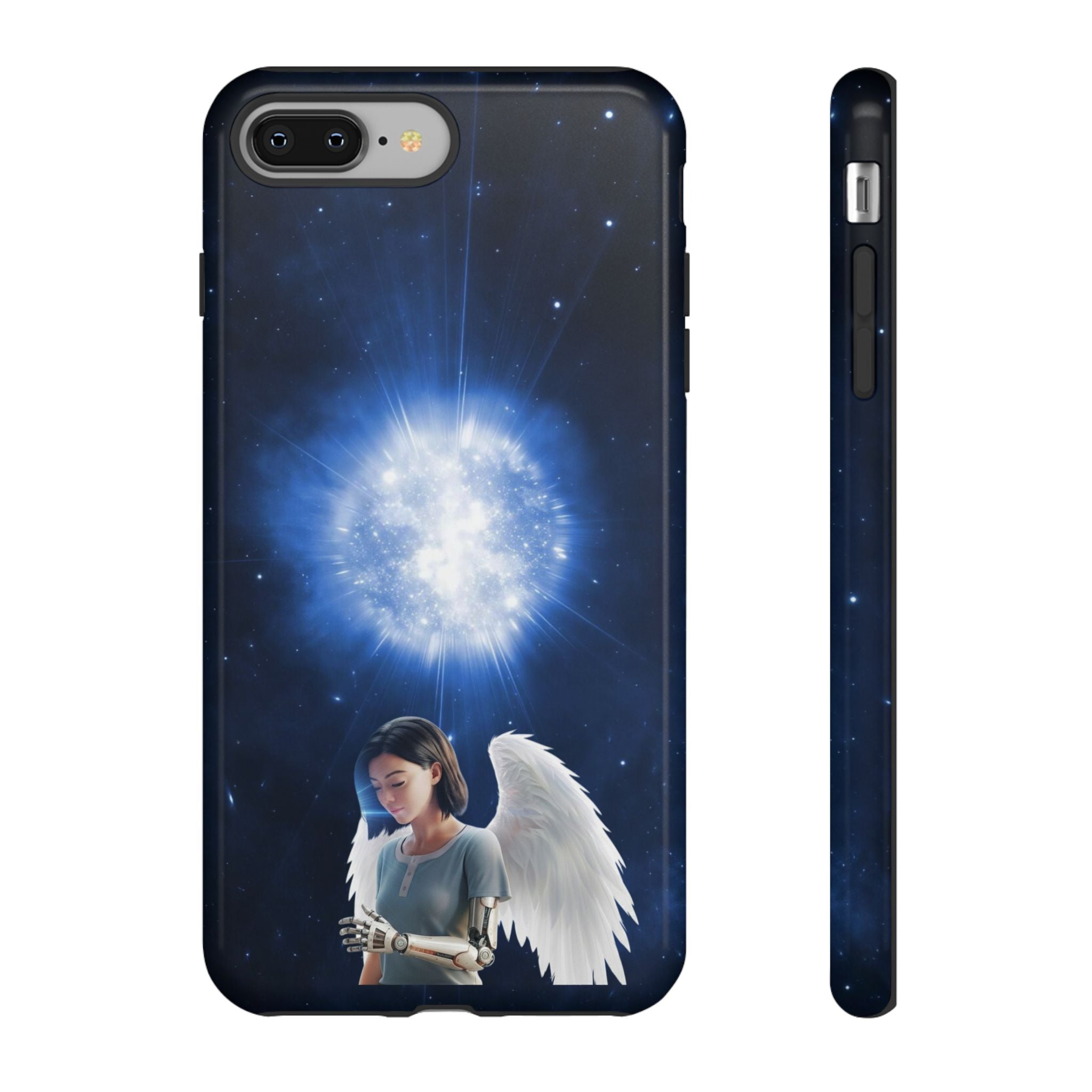 Angel Wings Galaxy Phone Case — Cosmic Light Protective Case ALITA BATTLE ANGEL