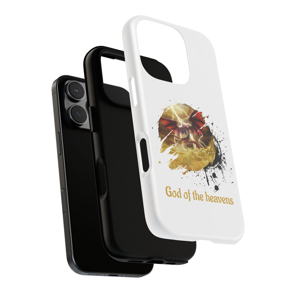 Gold Dragon Phone Case — Tough Protective Phone Case with Lightning Brush Art - slifer the sky dragon