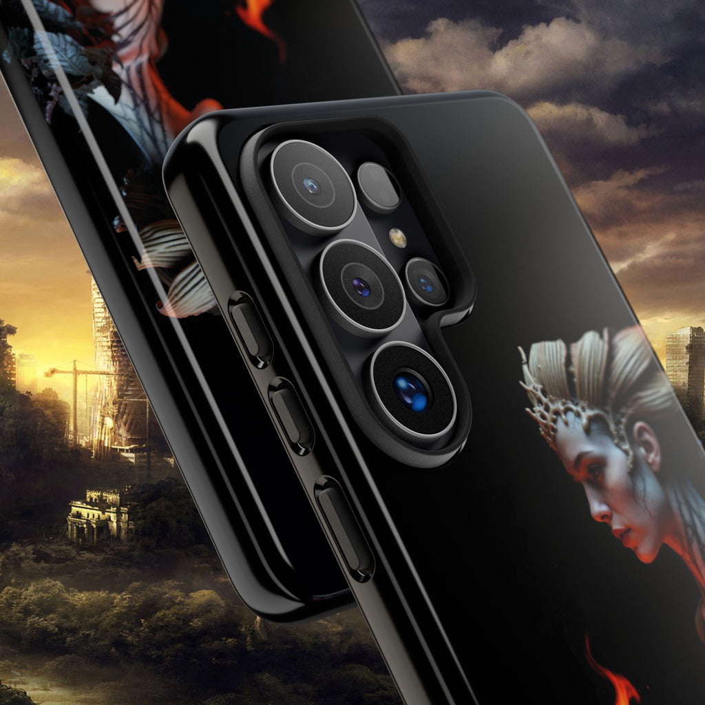Fire Queen Phone Case — Dark Fantasy iPhone Armor - Alexia Ashford Side Face