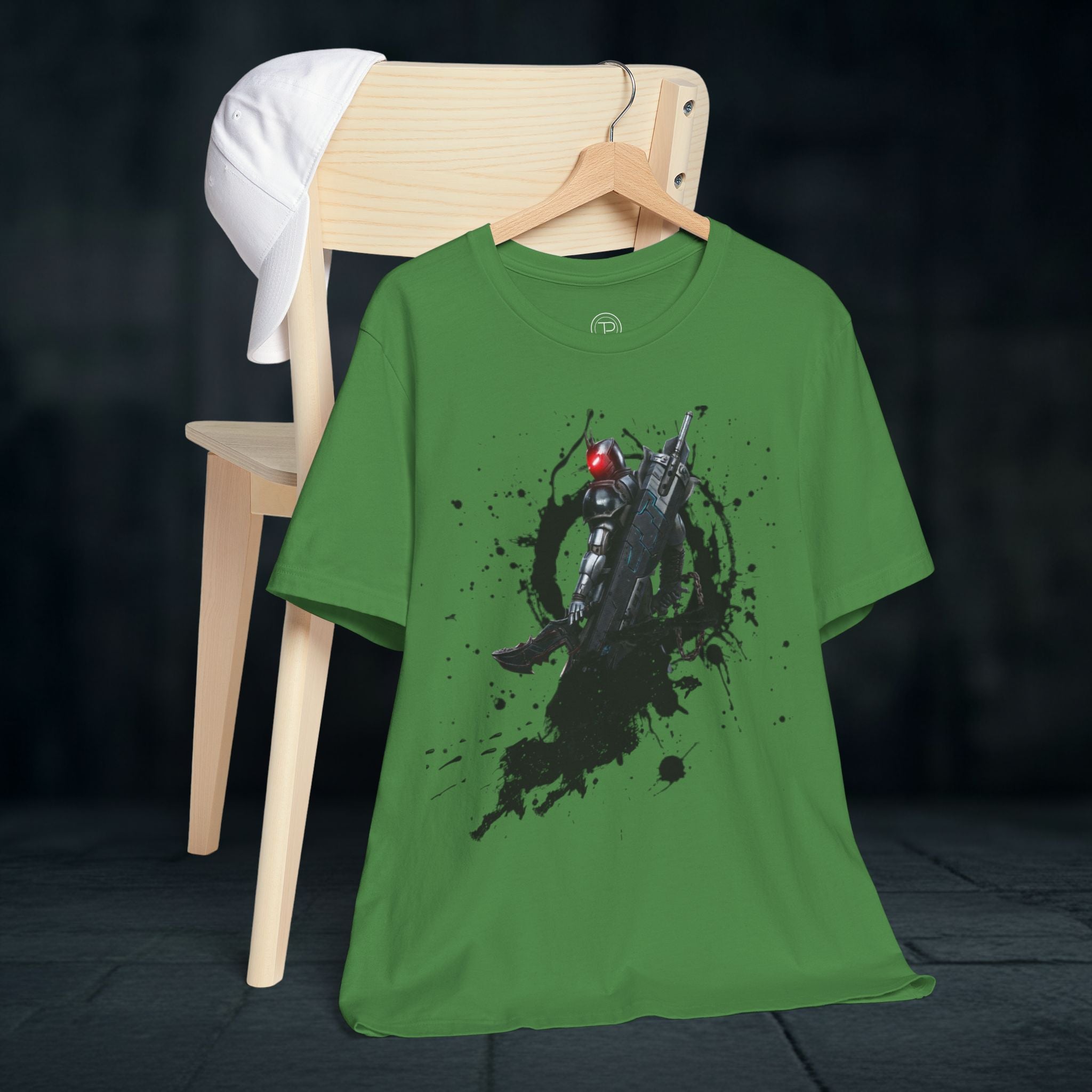 Splatter Noir Rifle Tee — Graphic Military Weapon Shirt