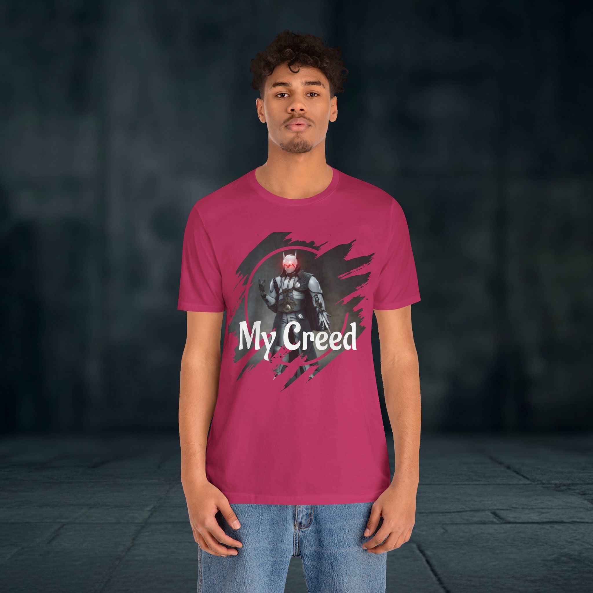 My Creed T-Shirt — Dark Knight Sci‑Fi Graphic Tee