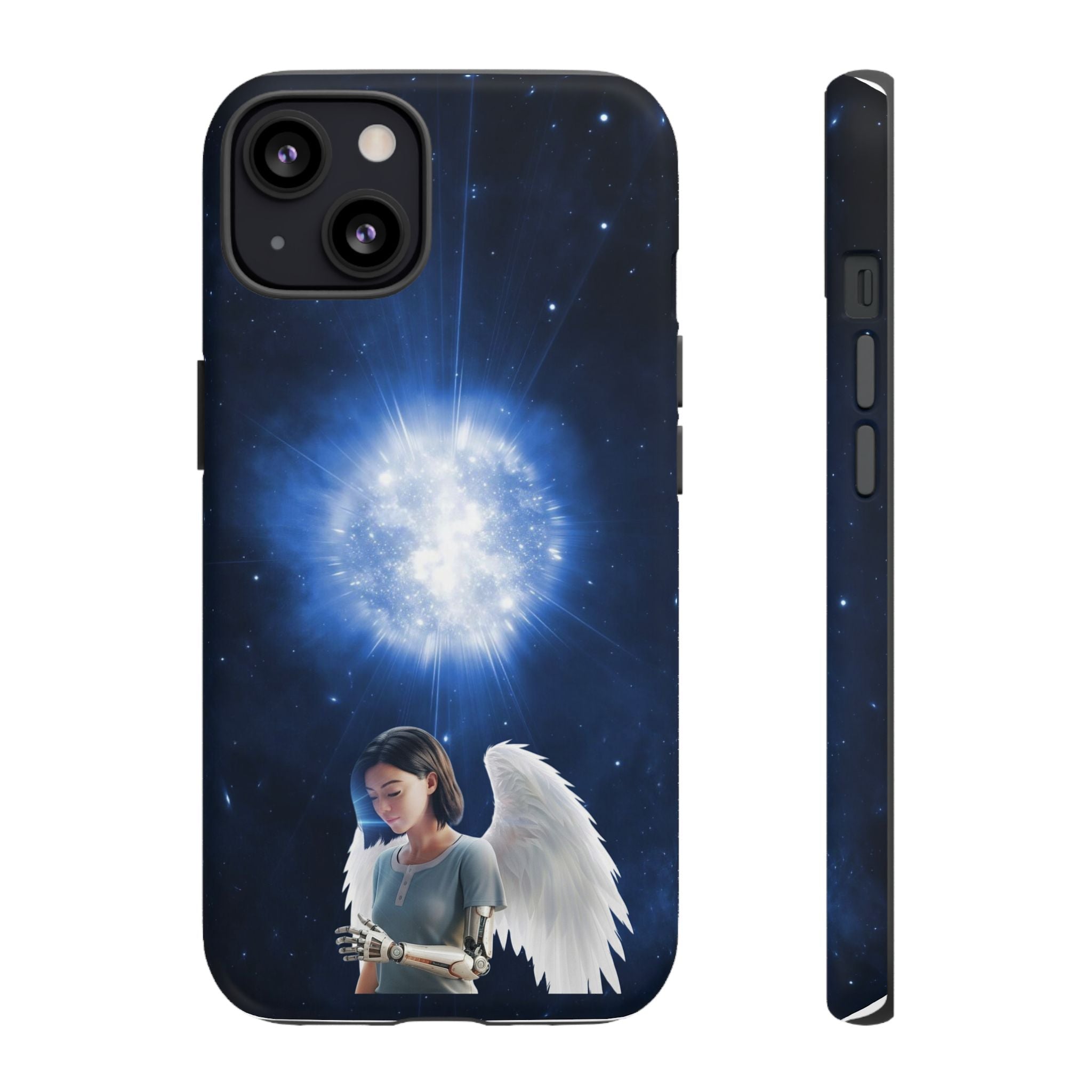 Angel Wings Galaxy Phone Case — Cosmic Light Protective Case ALITA BATTLE ANGEL