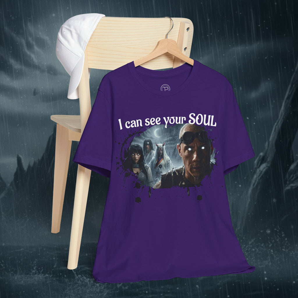I Can See Your Soul T-Shirt — Gothic Horror Movie Graphic Tee - Byakugan Family and Riddick