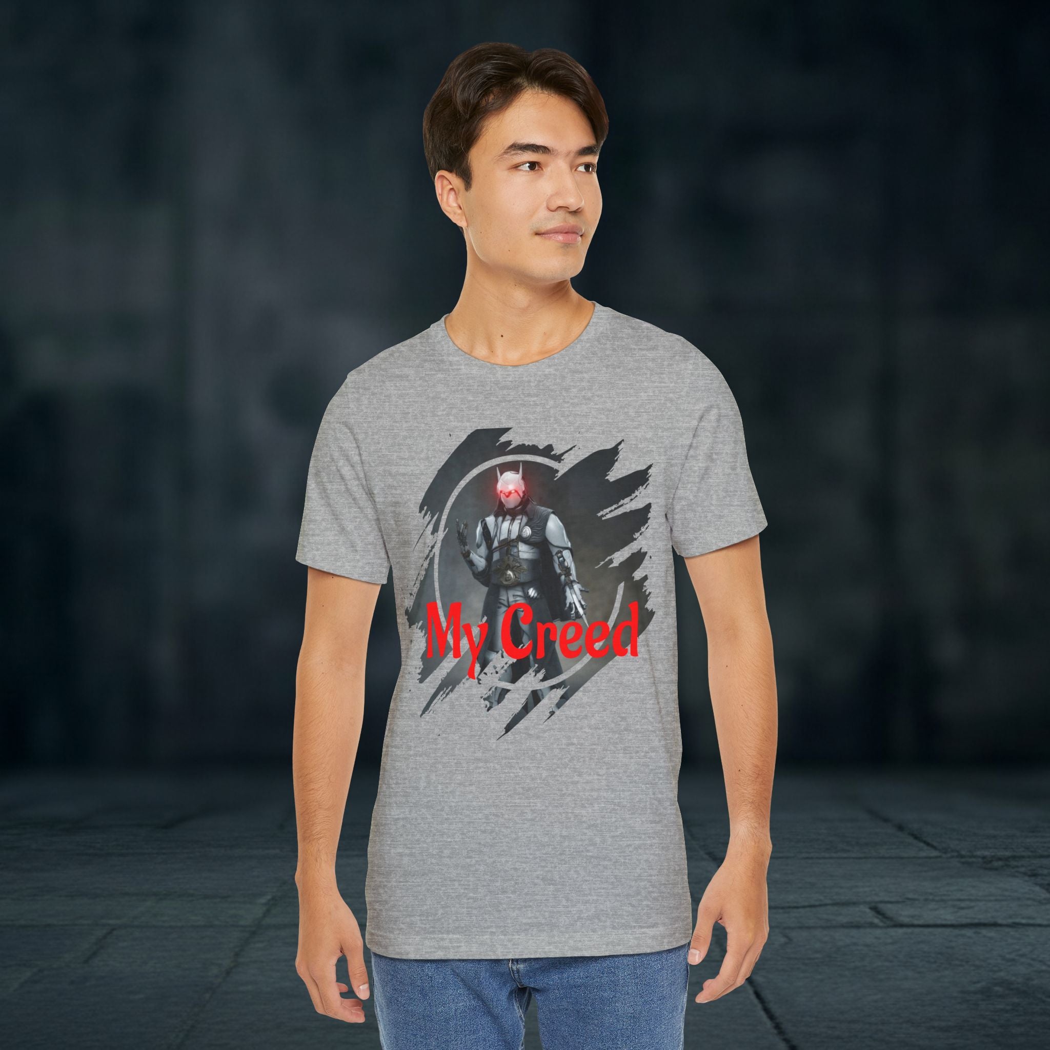 My Creed T-Shirt — Dark Knight Sci‑Fi Graphic Tee