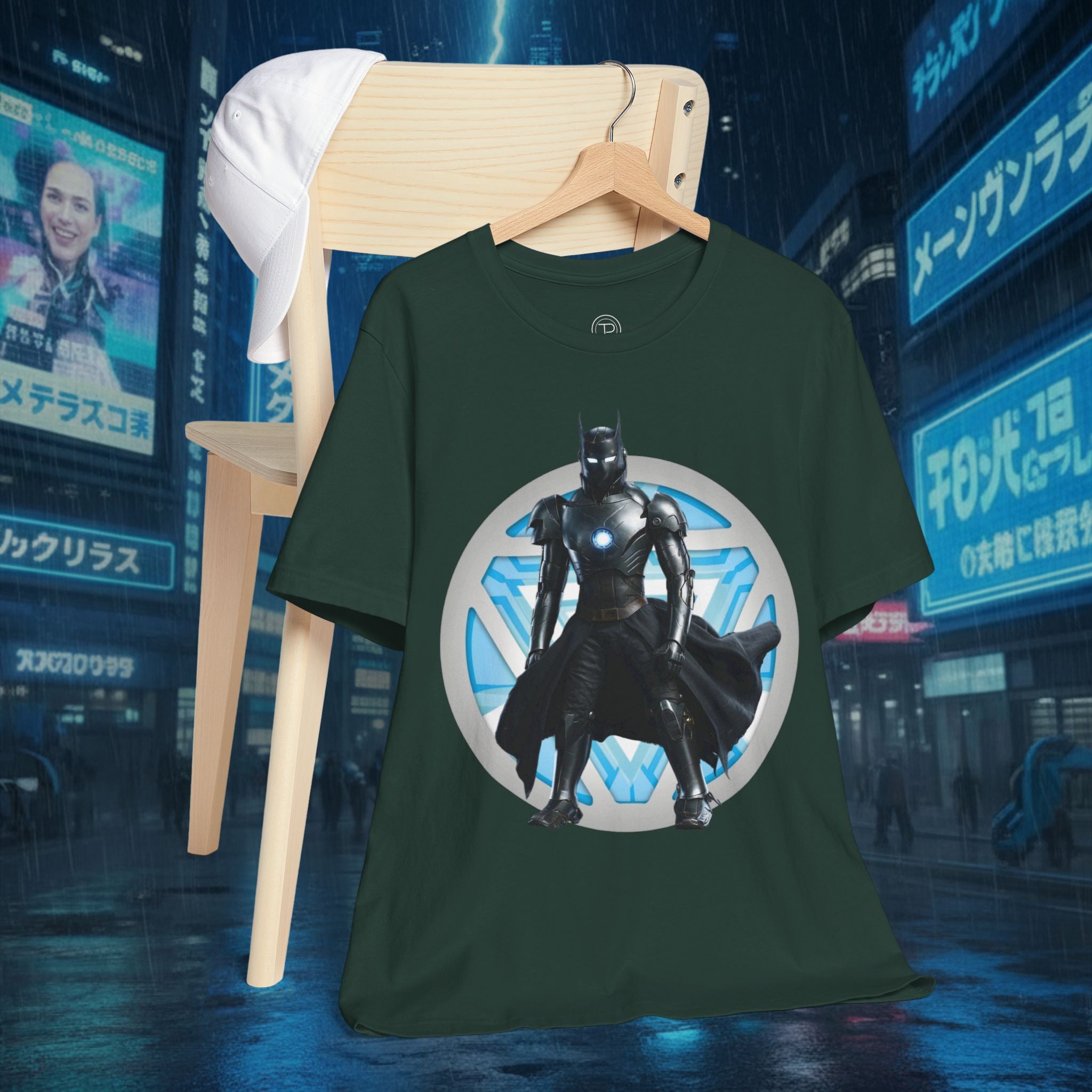 Batman Armor Graphic Tee – Futuristic Superhero T-Shirt - IRONMAN