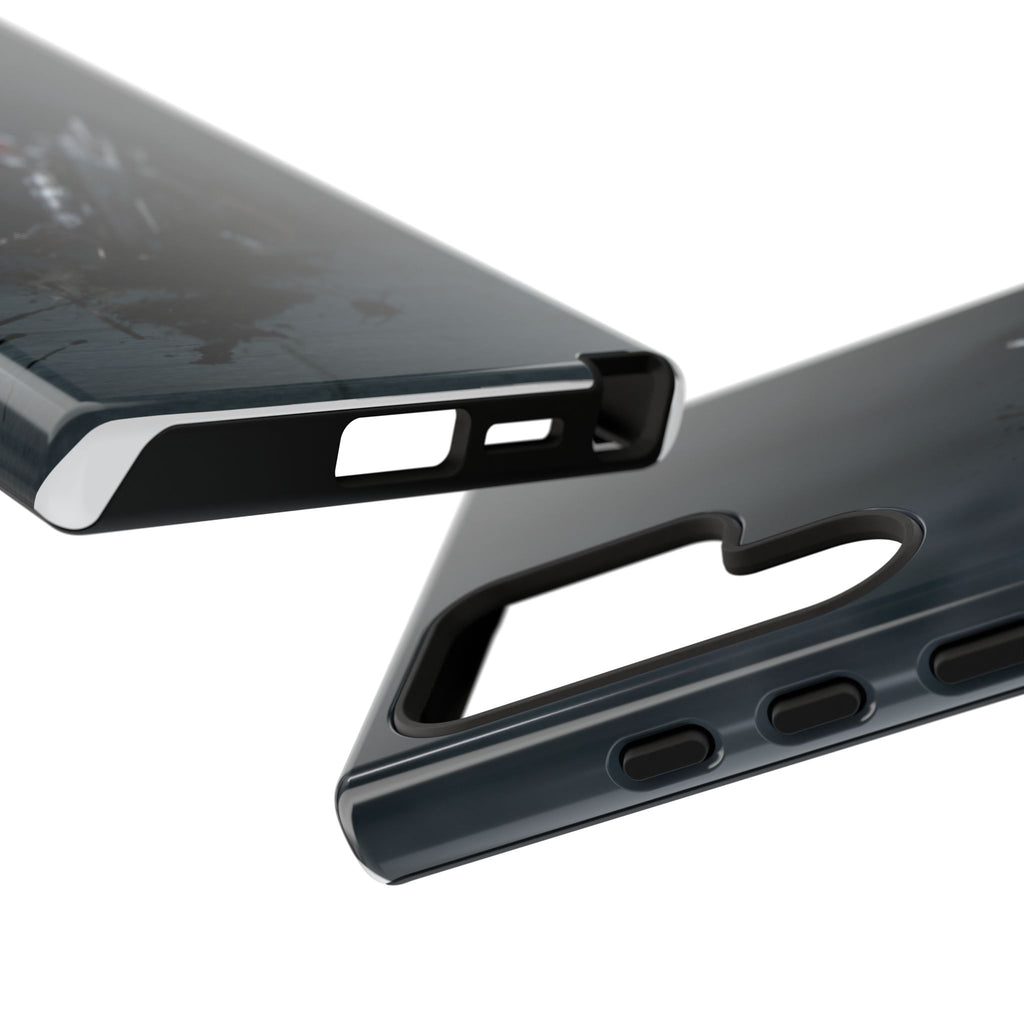 Tough Cases: Dark Cyber Soldier Phone Case — Rugged Sci‑Fi Armor Design