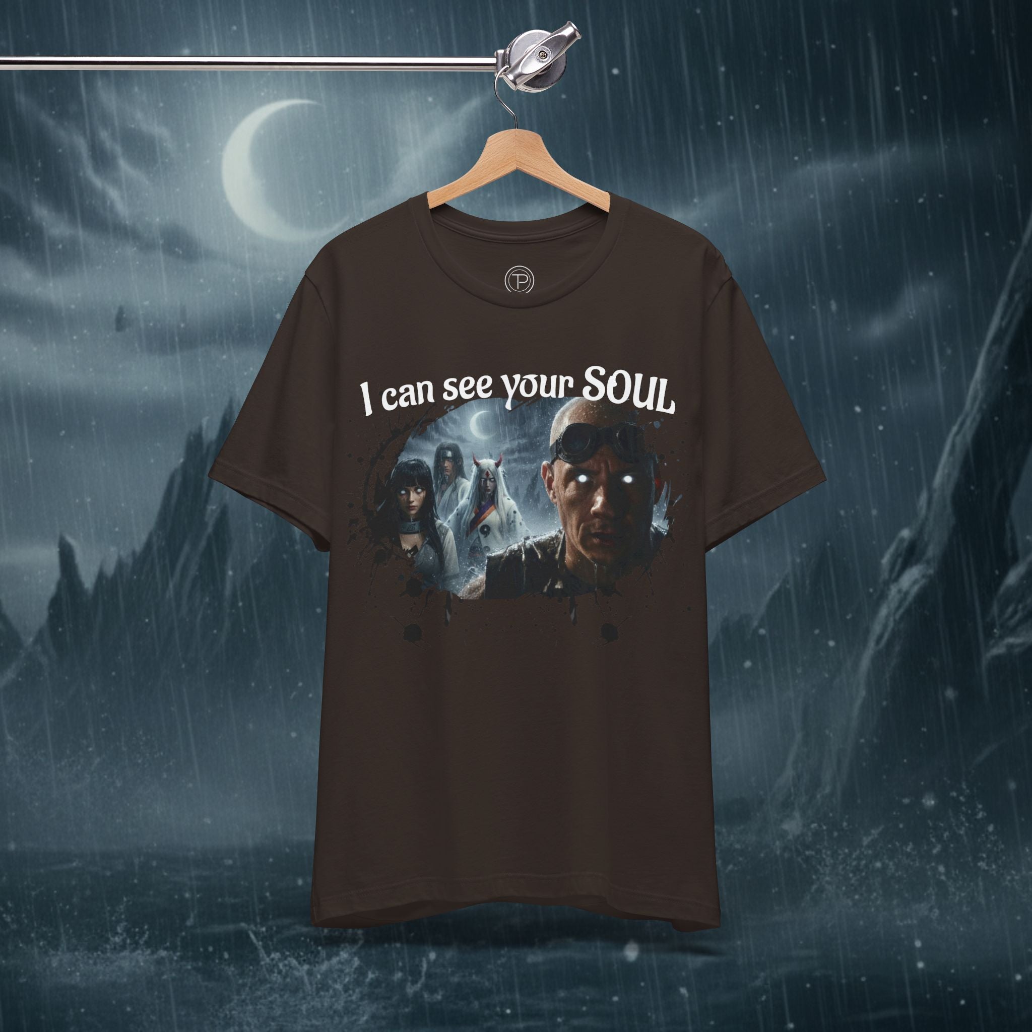 I Can See Your Soul T-Shirt — Gothic Horror Movie Graphic Tee - Byakugan Family and Riddick