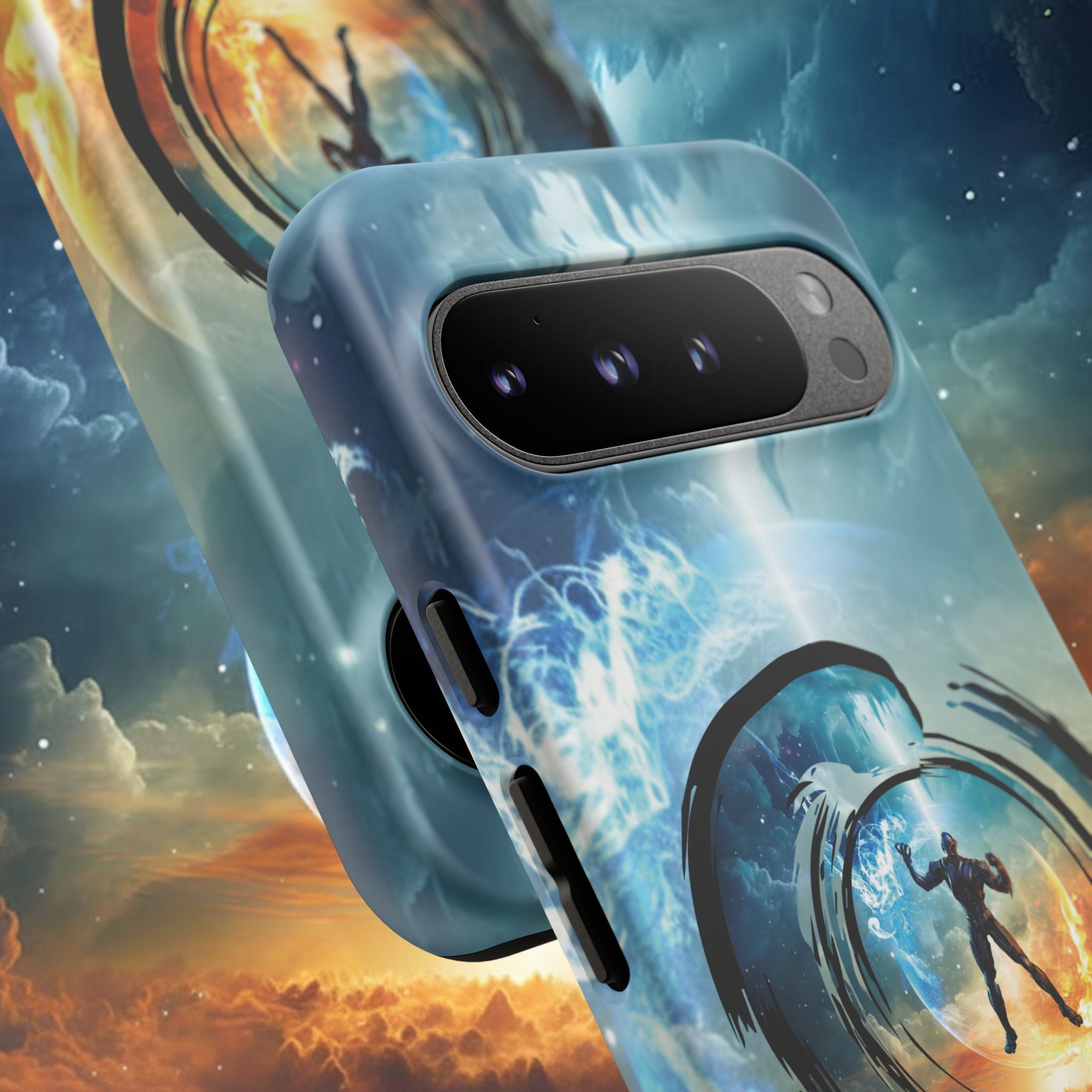 Phone Case — Elemental Warrior Fire & Ice Protective Tough Case - Ultron