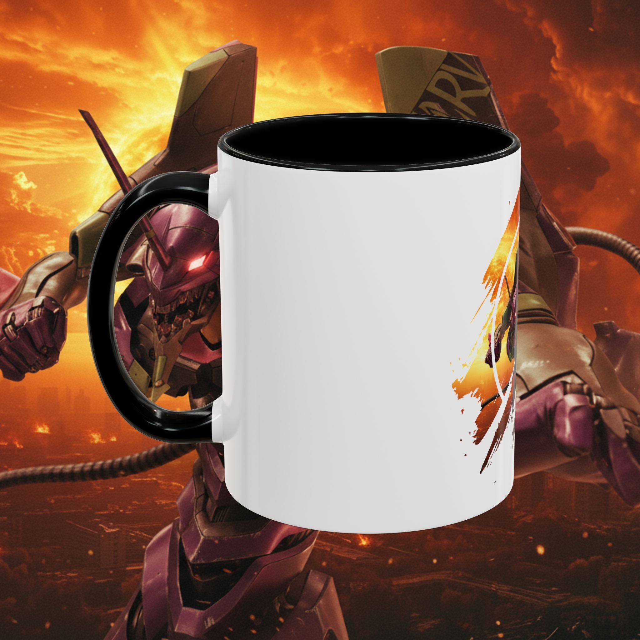 Evangelion Unit-01 Mecha Coffee Mug — Anime Pilot Accent Mug (11/15oz) - EVA 1 - Neon Genesis Evangelion