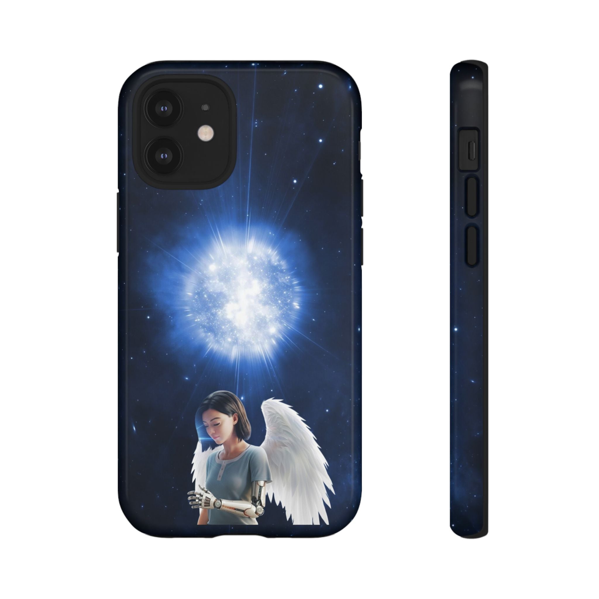 Angel Wings Galaxy Phone Case — Cosmic Light Protective Case ALITA BATTLE ANGEL