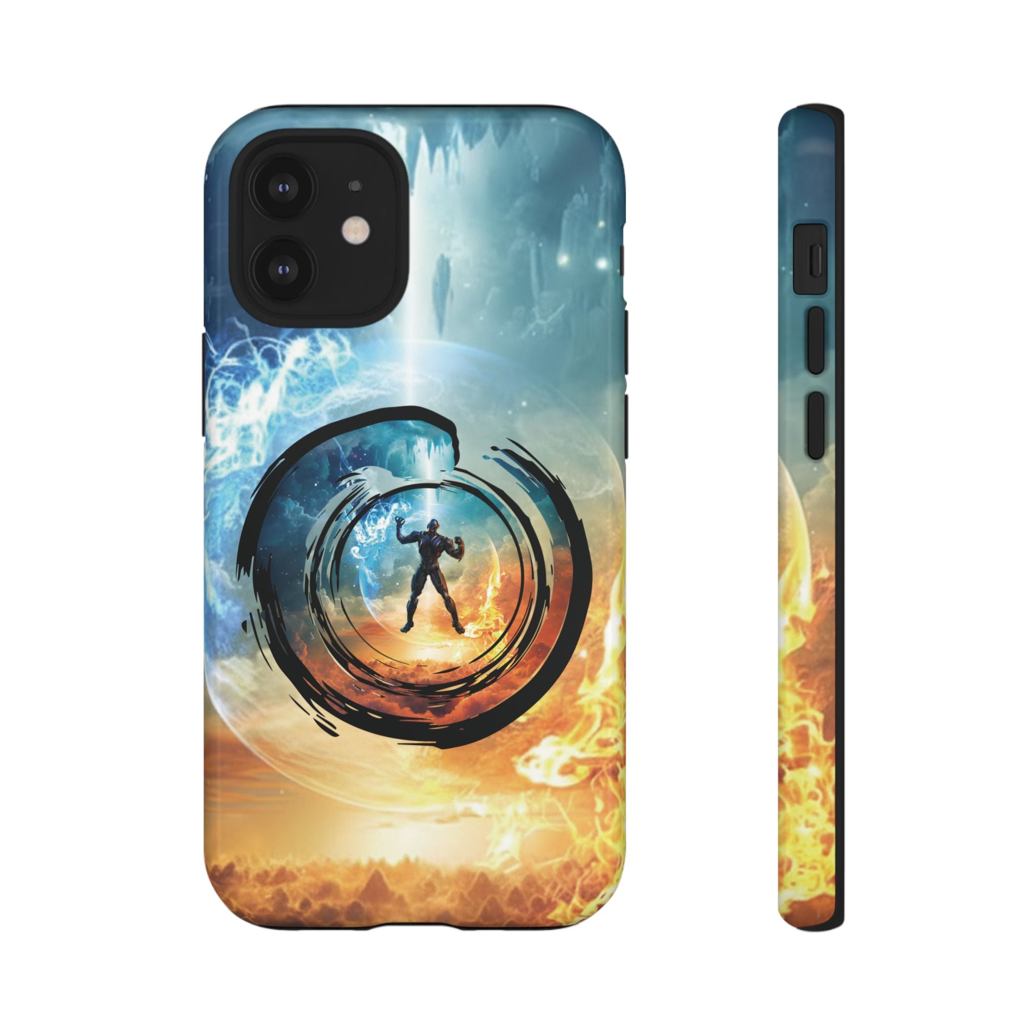 Phone Case — Elemental Warrior Fire & Ice Protective Tough Case - Ultron