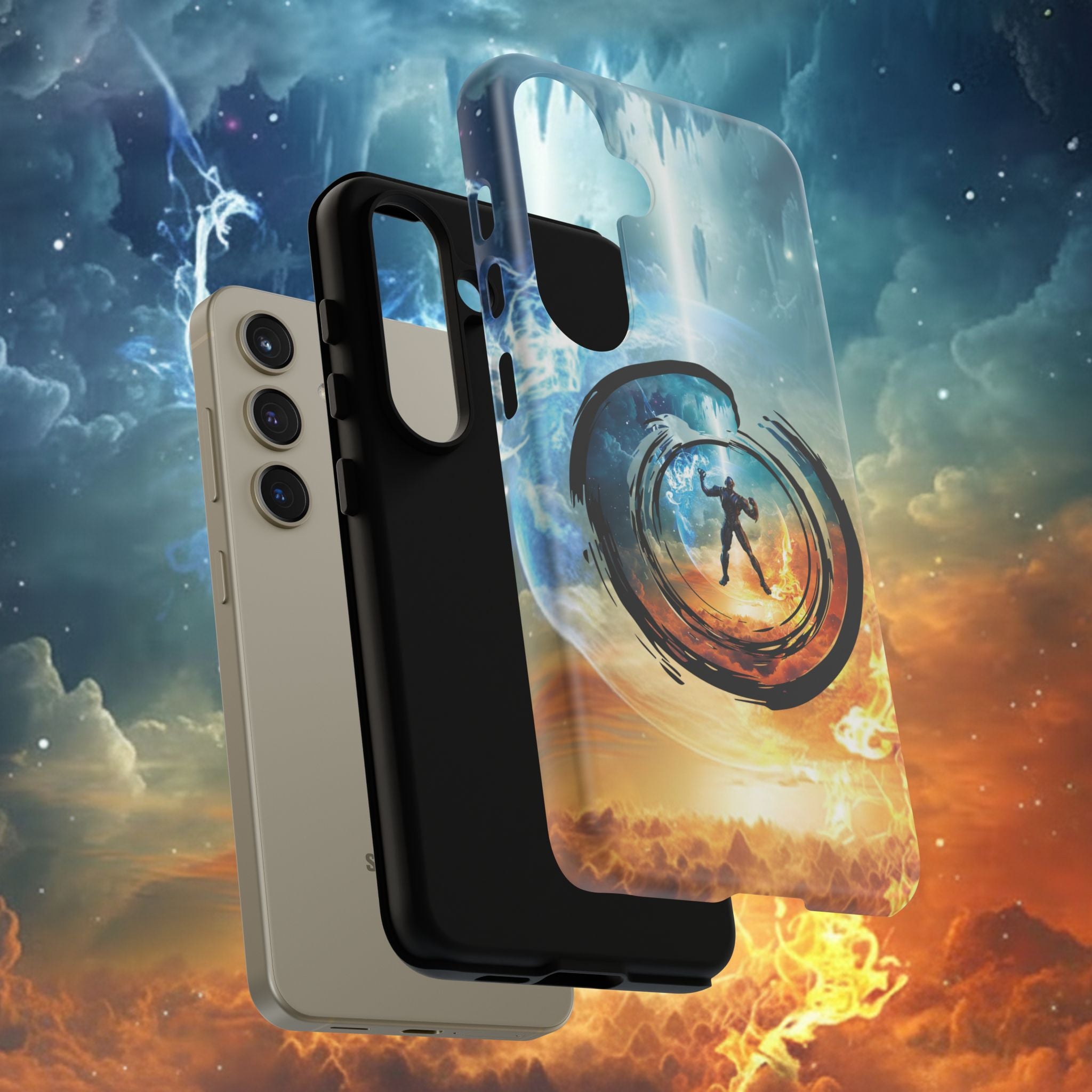 Phone Case — Elemental Warrior Fire & Ice Protective Tough Case - Ultron