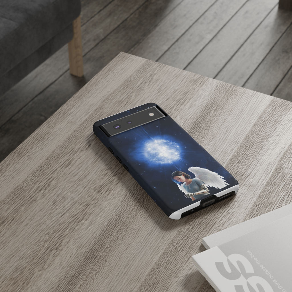 Angel Wings Galaxy Phone Case — Cosmic Light Protective Case ALITA BATTLE ANGEL