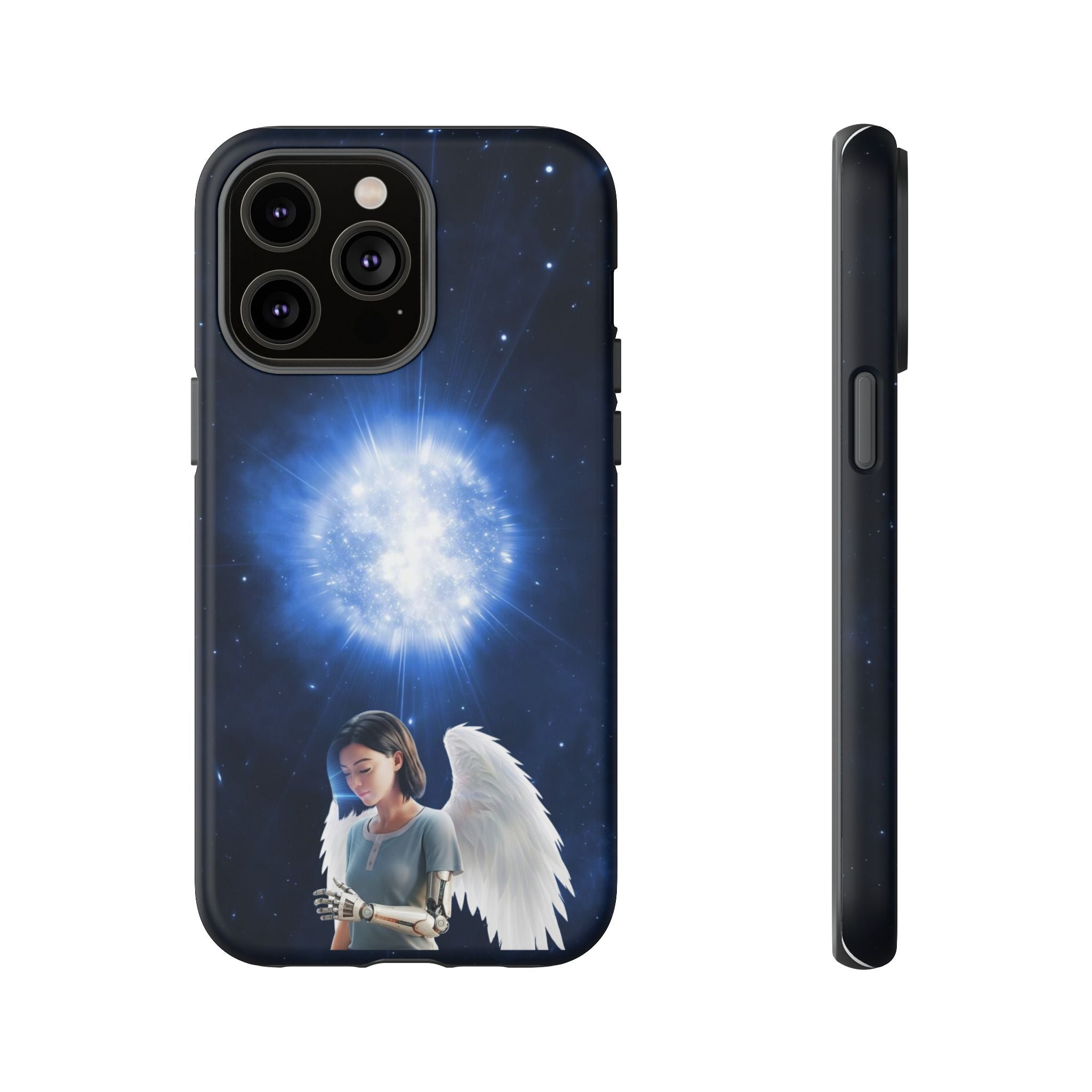 Angel Wings Galaxy Phone Case — Cosmic Light Protective Case ALITA BATTLE ANGEL