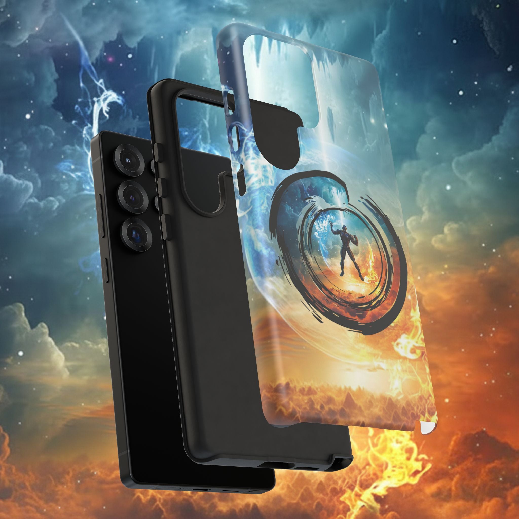 Phone Case — Elemental Warrior Fire & Ice Protective Tough Case - Ultron