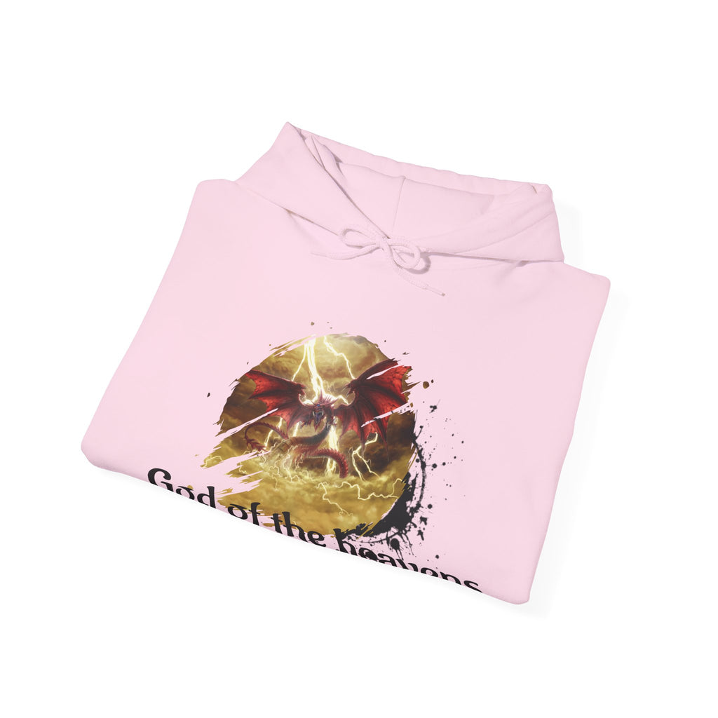 Hoodie — "God of the Heavens" Mythic Lightning Graphic Hoodie - slifer the sky dragon