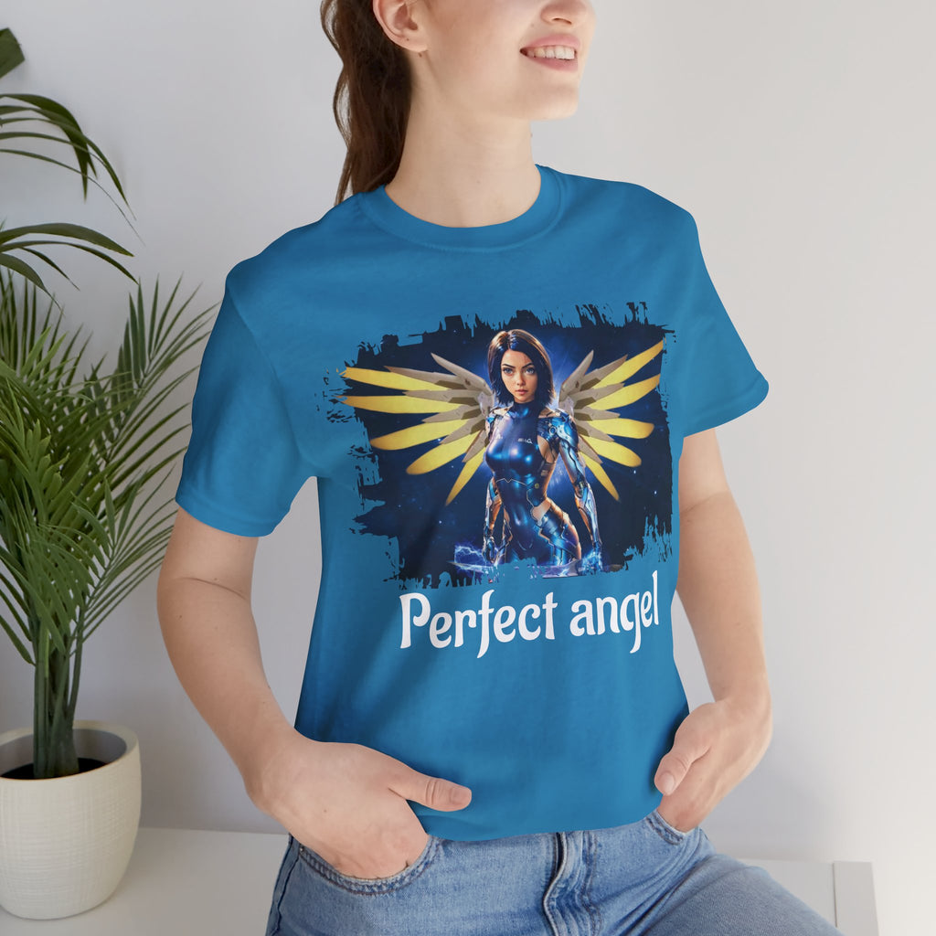 Angel Warrior Tee — "Perfect Angel" Fantasy Wings Graphic T-Shirt - alita battle angel
