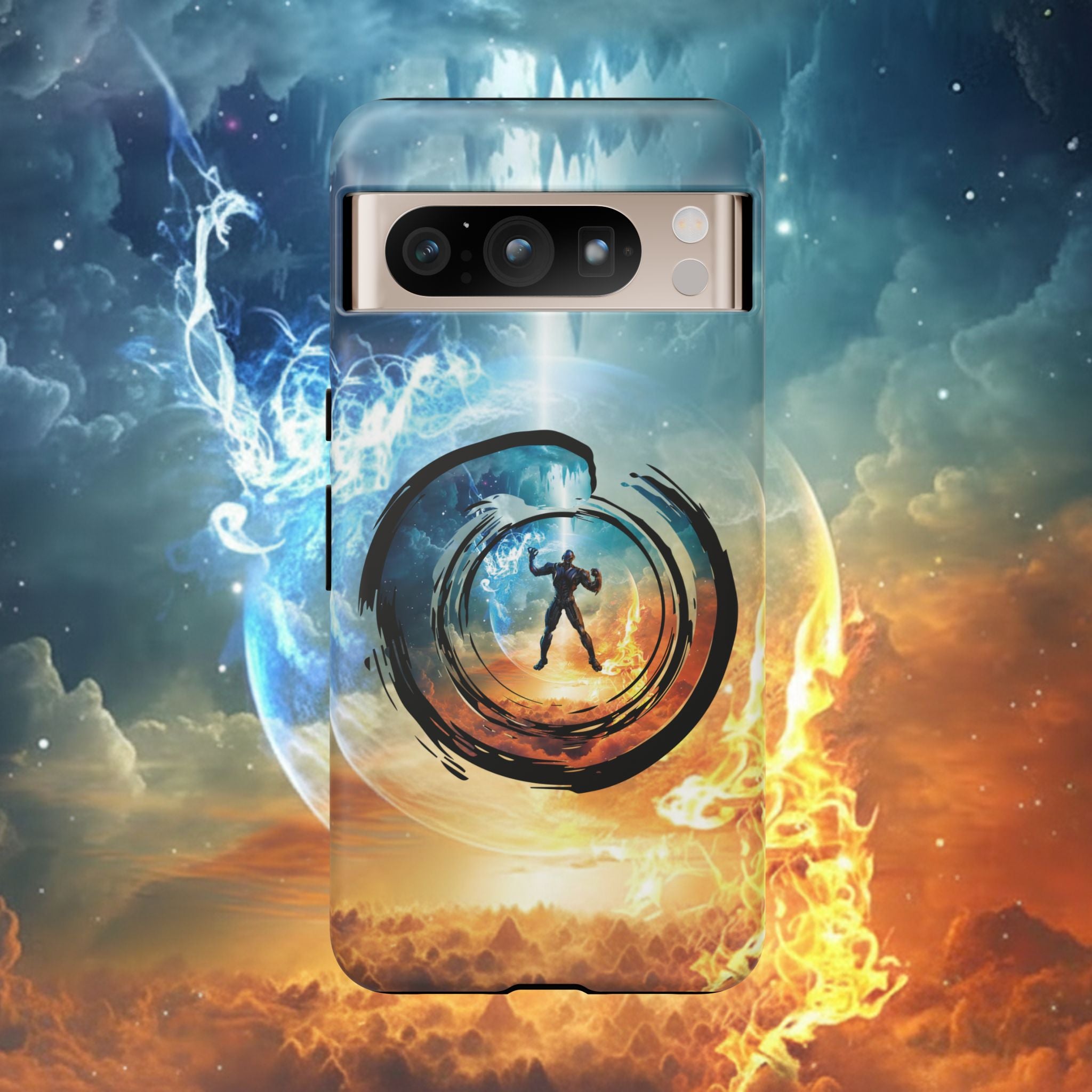 Phone Case — Elemental Warrior Fire & Ice Protective Tough Case - Ultron