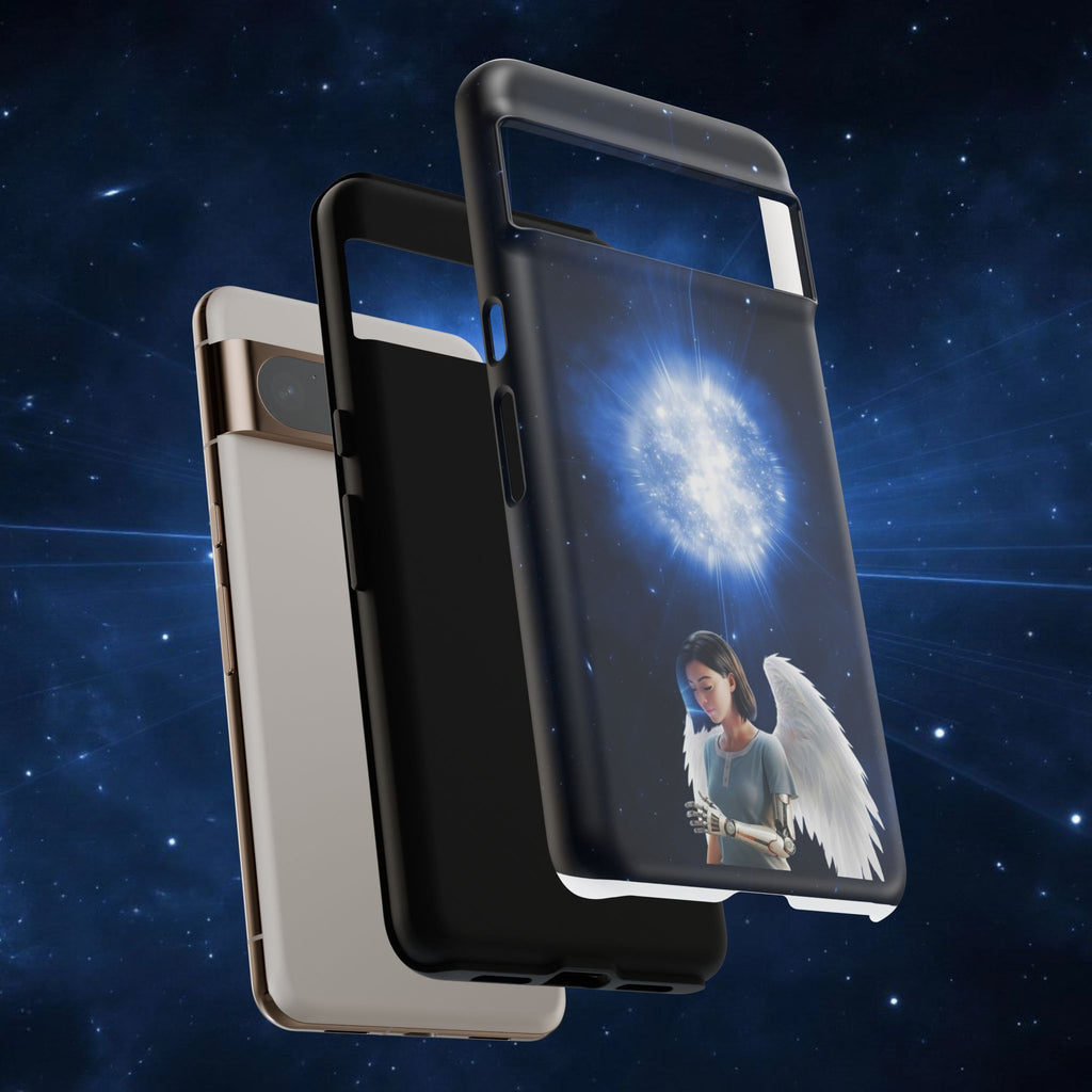 Angel Wings Galaxy Phone Case — Cosmic Light Protective Case ALITA BATTLE ANGEL