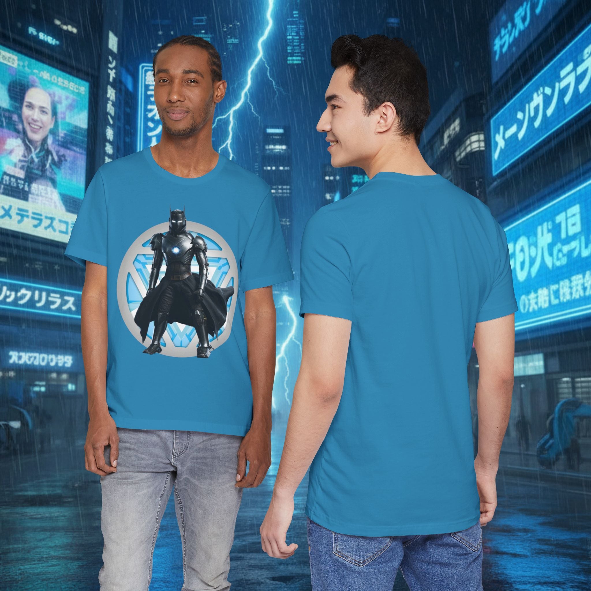 Batman Armor Graphic Tee – Futuristic Superhero T-Shirt - IRONMAN