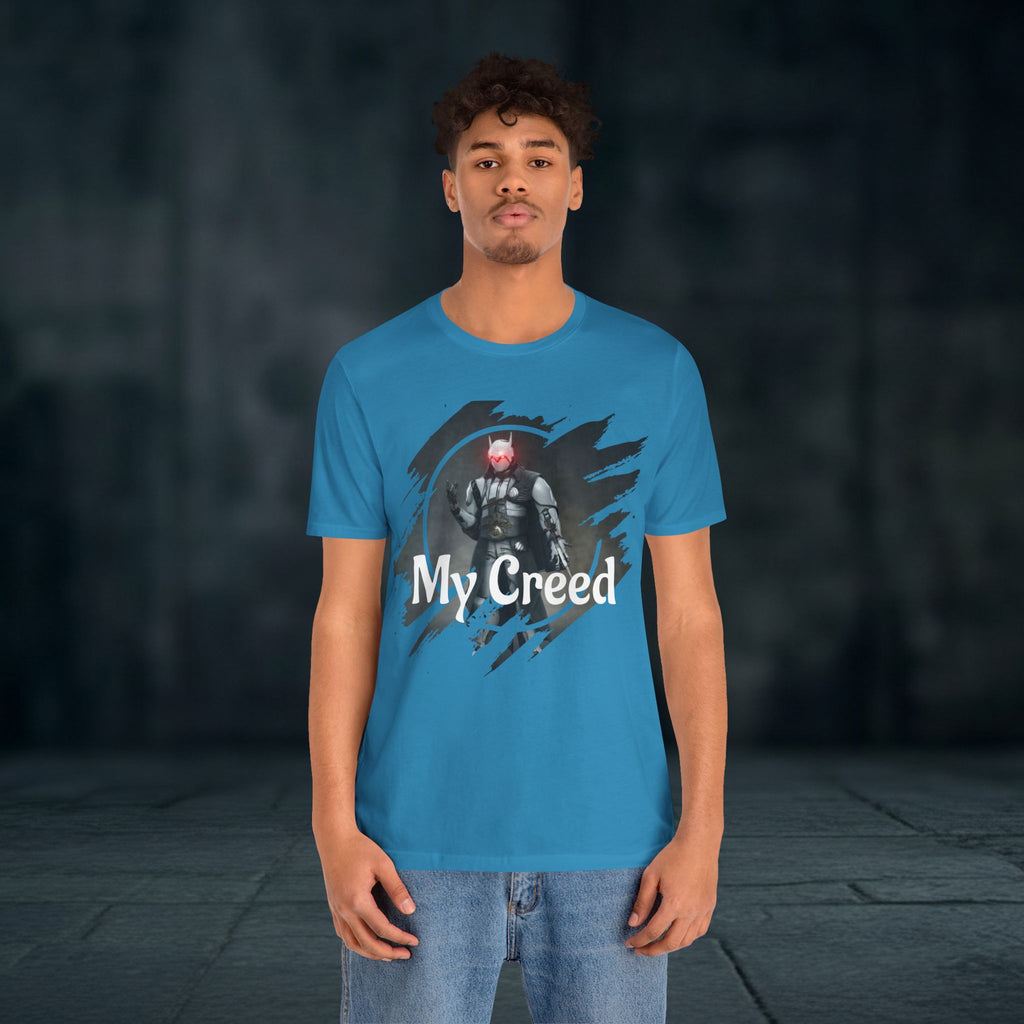 My Creed T-Shirt — Dark Knight Sci‑Fi Graphic Tee