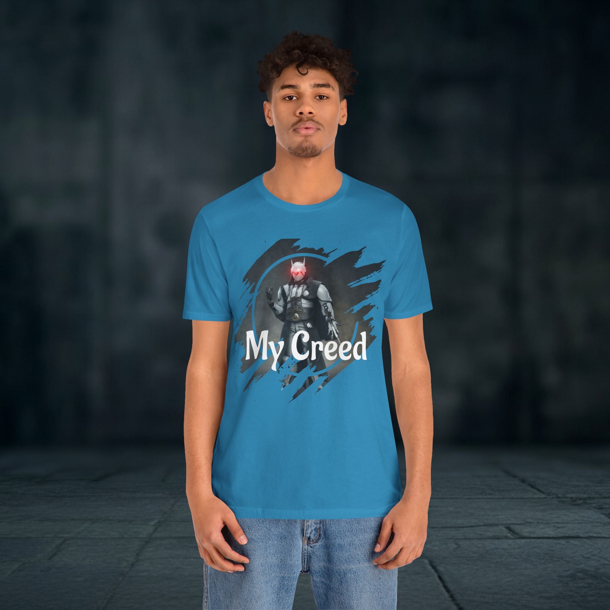 My Creed T-Shirt — Dark Knight Sci‑Fi Graphic Tee