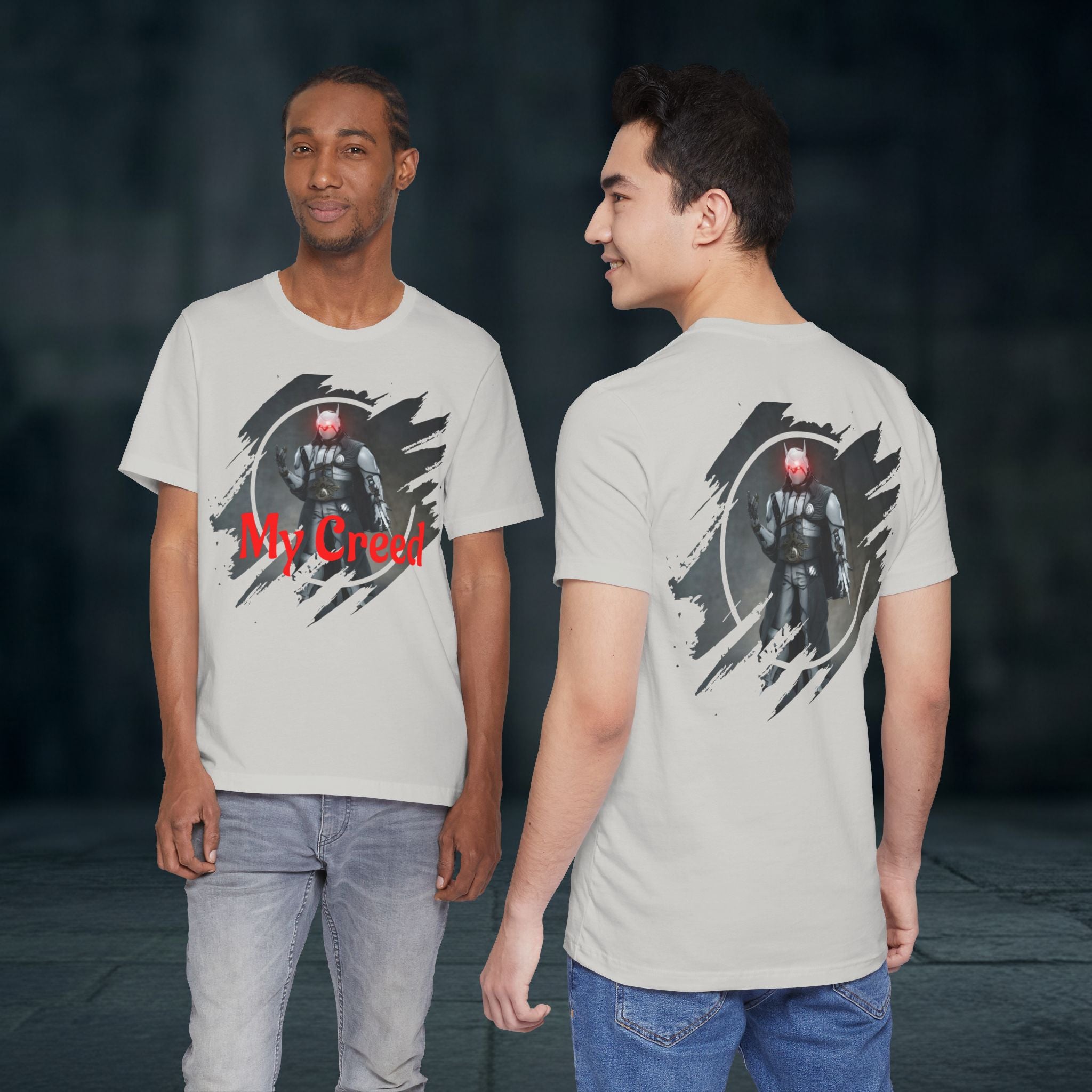 My Creed T-Shirt — Dark Knight Sci‑Fi Graphic Tee