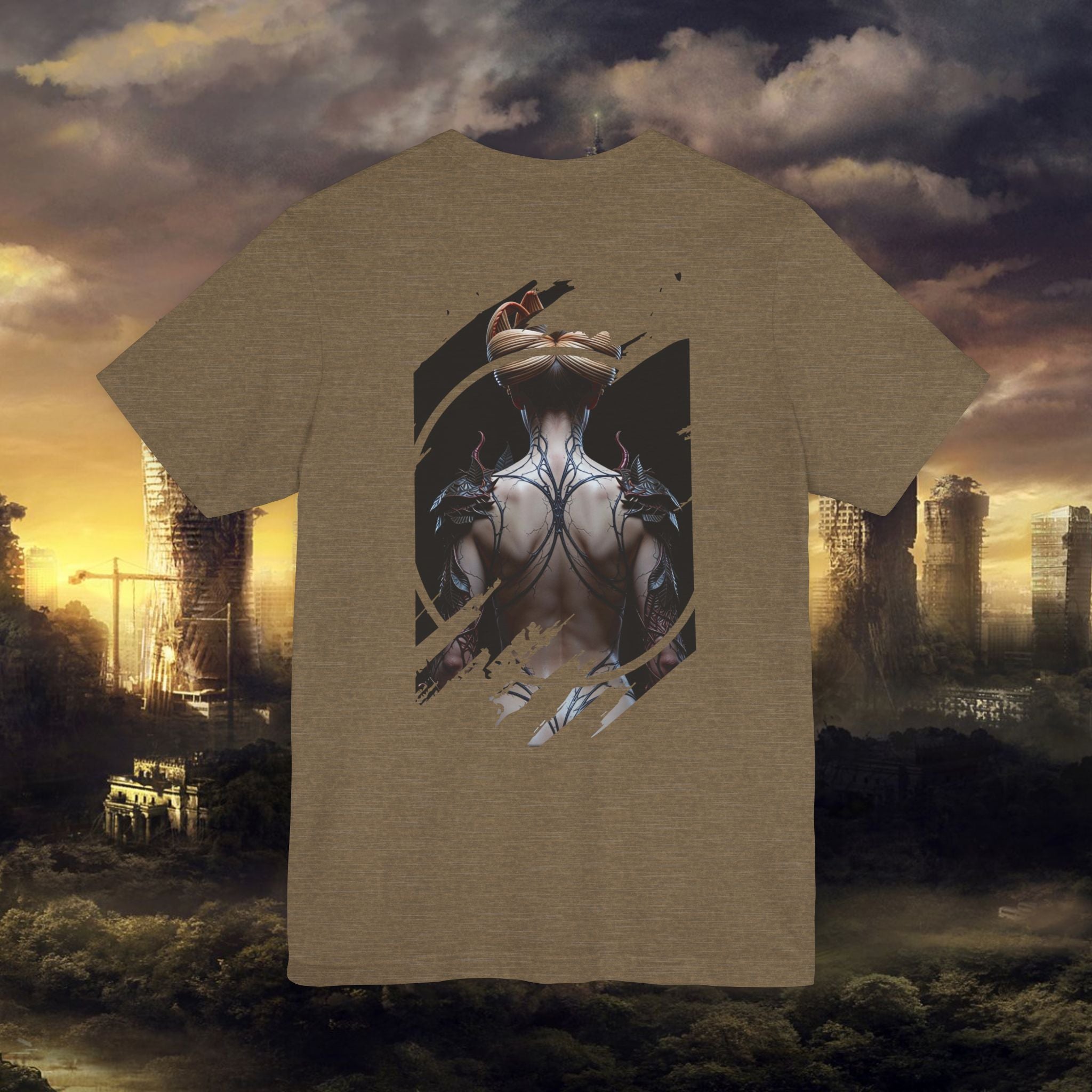 Dark Sorceress T‑Shirt — Fantasy Magic Witch Tee with Fiery Heart - Alexia Ashford