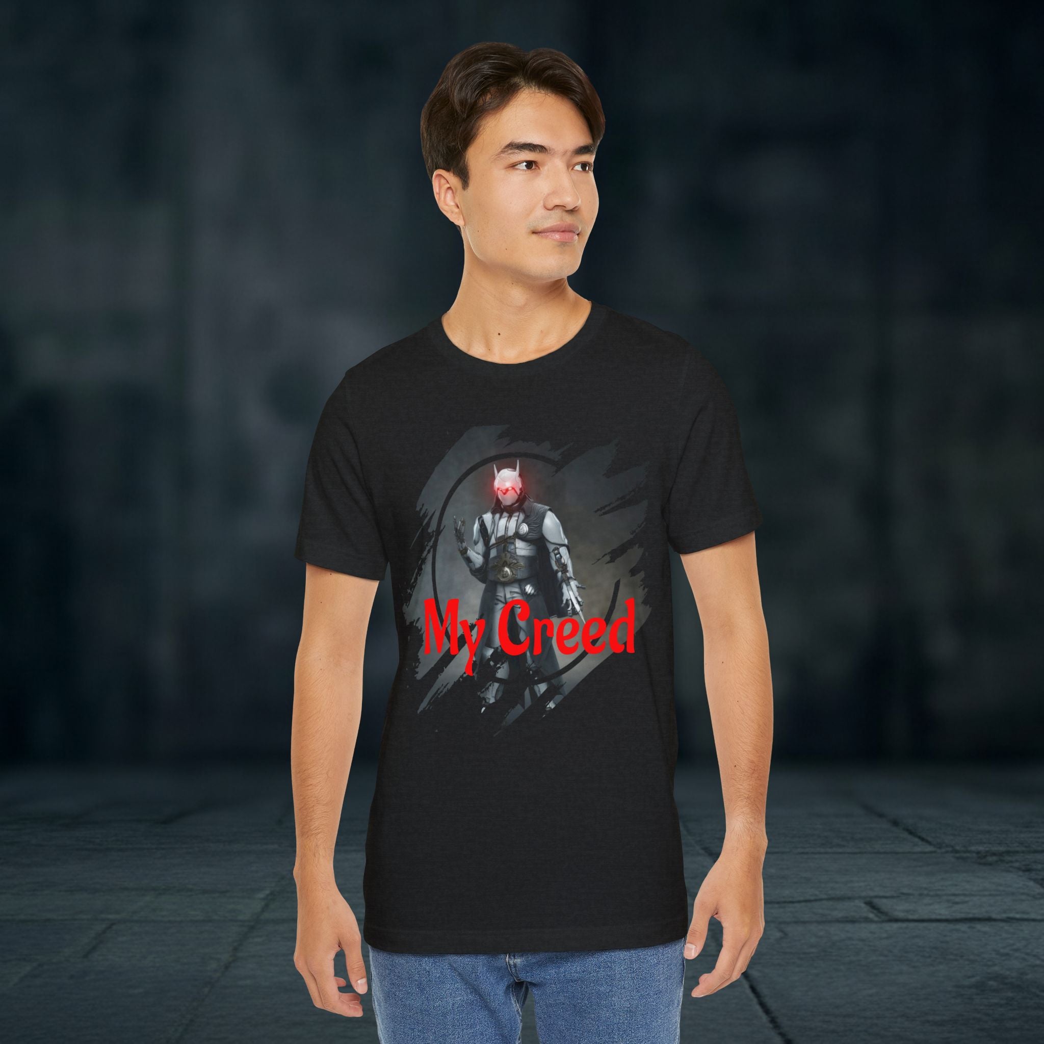 My Creed T-Shirt — Dark Knight Sci‑Fi Graphic Tee