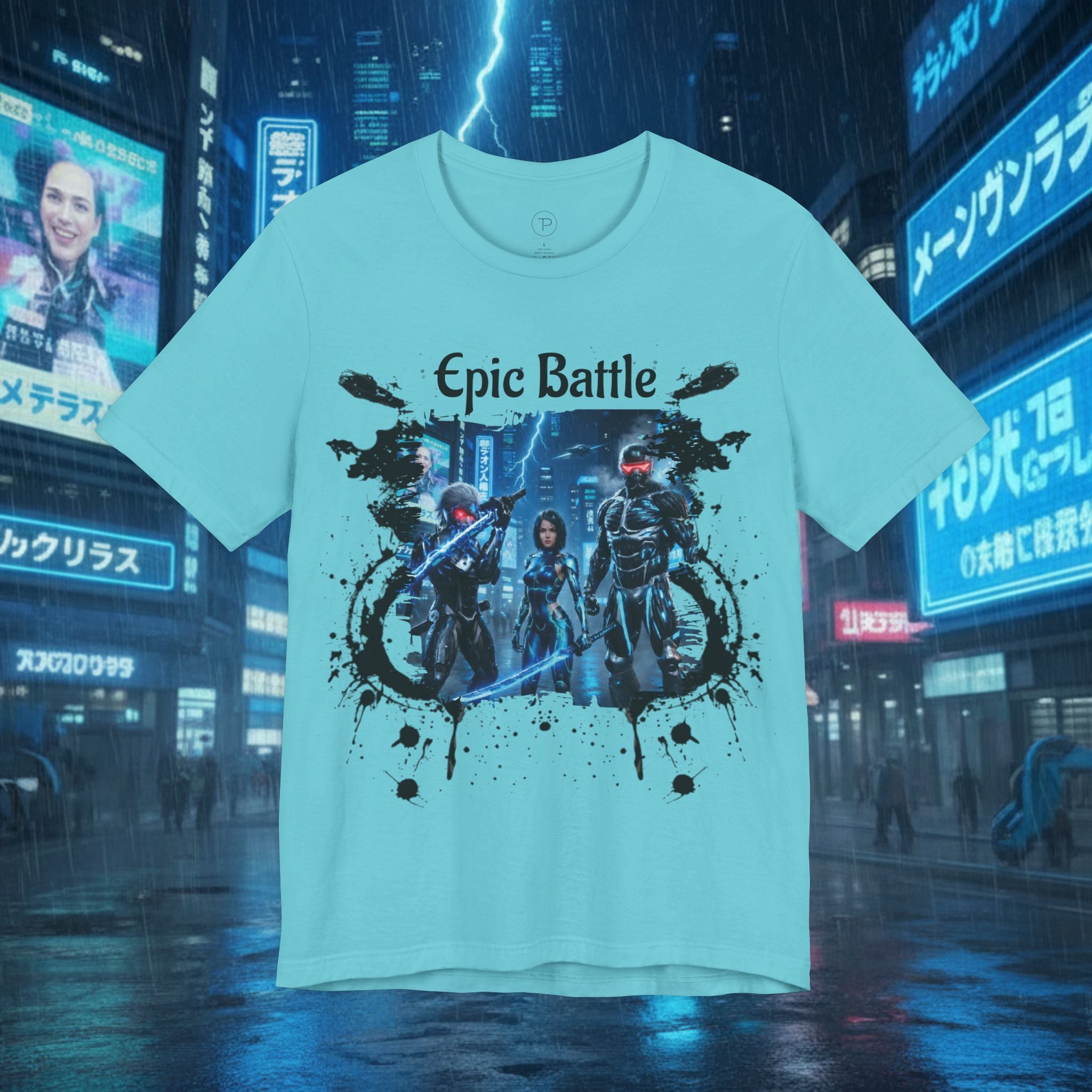 Epic Battle Tee — Sci‑Fi Gamer Graphic T-Shirt - Battle Suits