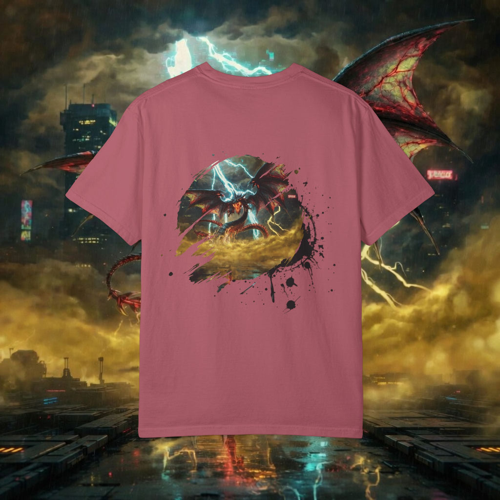 God of the Heavens T-Shirt — Mythic Storm Graphic Tee - slifer the sky dragon
