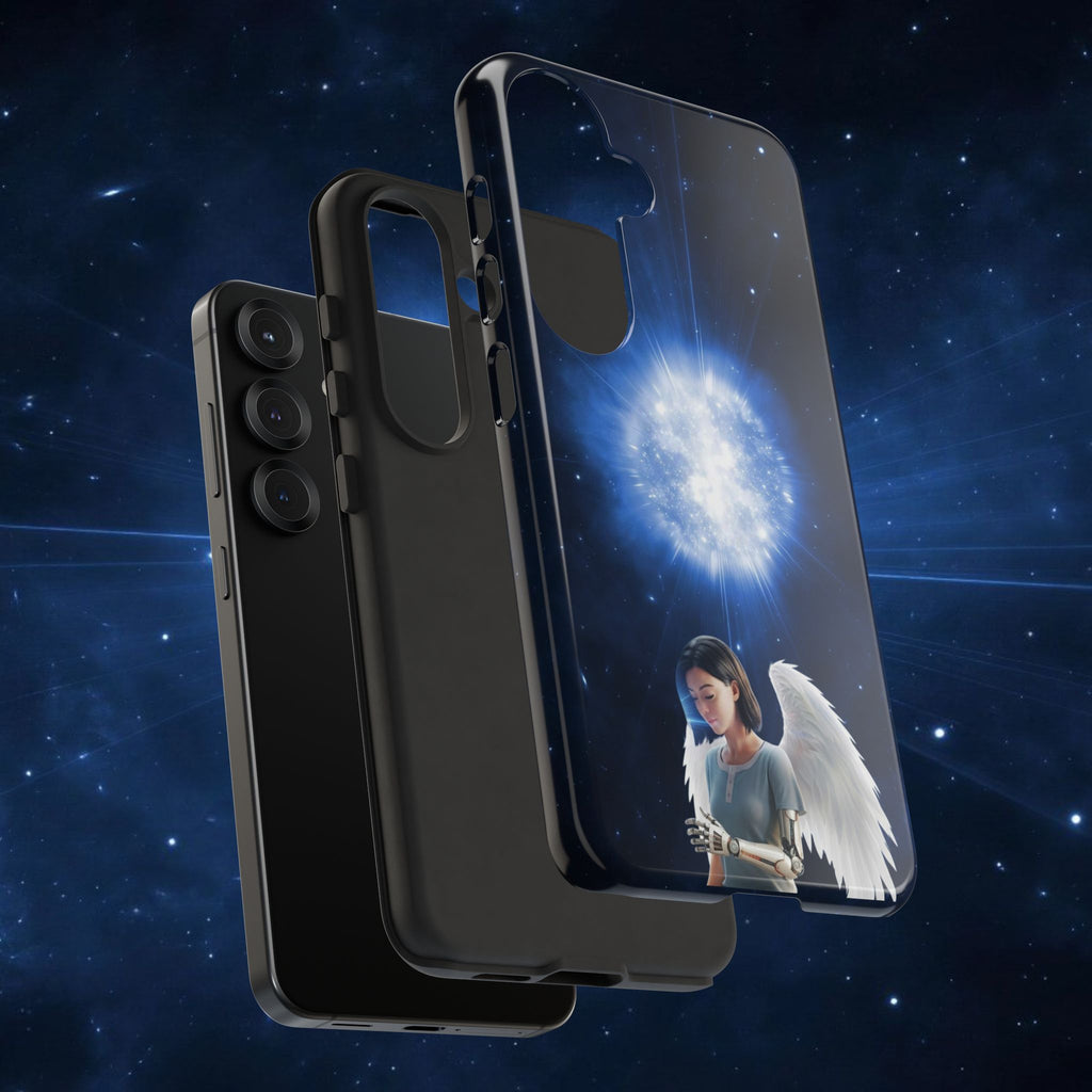 Angel Wings Galaxy Phone Case — Cosmic Light Protective Case ALITA BATTLE ANGEL