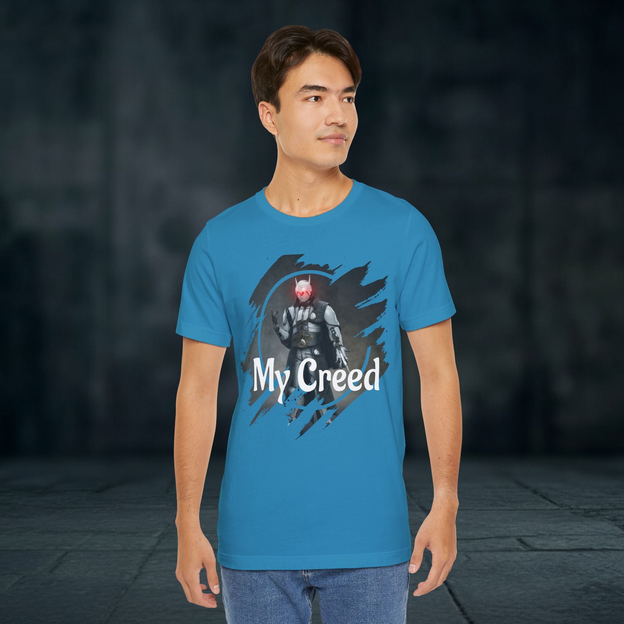 My Creed T-Shirt — Dark Knight Sci‑Fi Graphic Tee