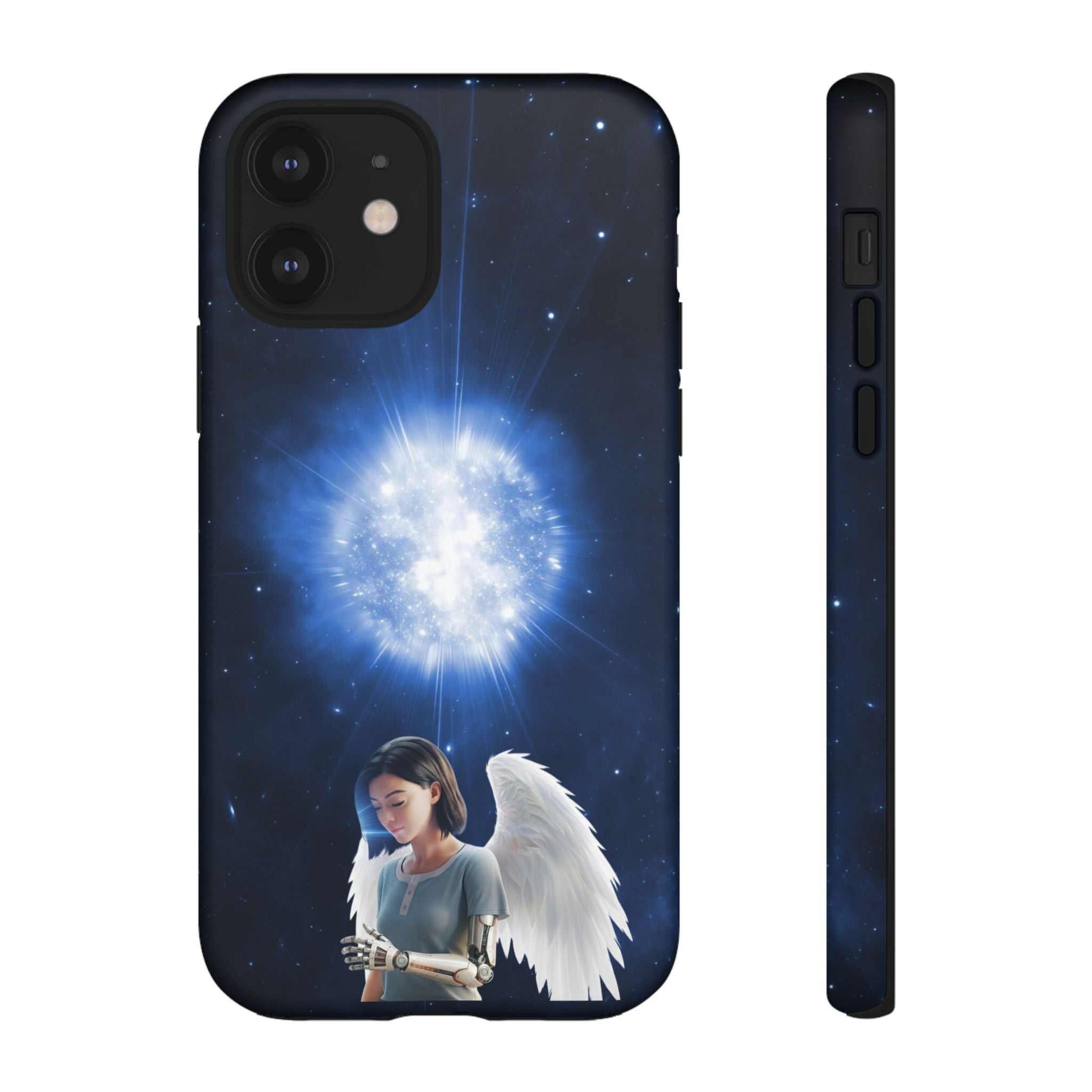 Angel Wings Galaxy Phone Case — Cosmic Light Protective Case ALITA BATTLE ANGEL
