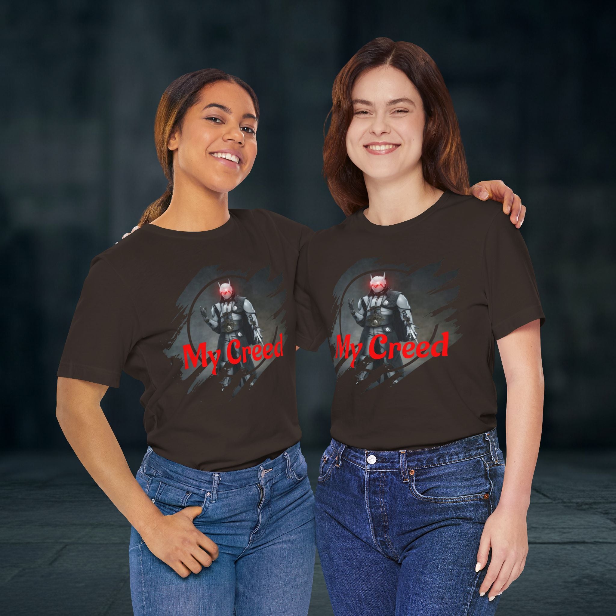 My Creed T-Shirt — Dark Knight Sci‑Fi Graphic Tee