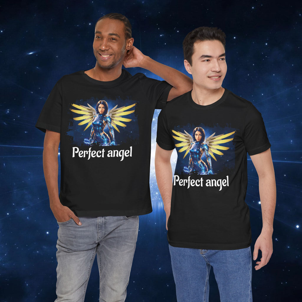 Angel Warrior Tee — "Perfect Angel" Fantasy Wings Graphic T-Shirt - alita battle angel