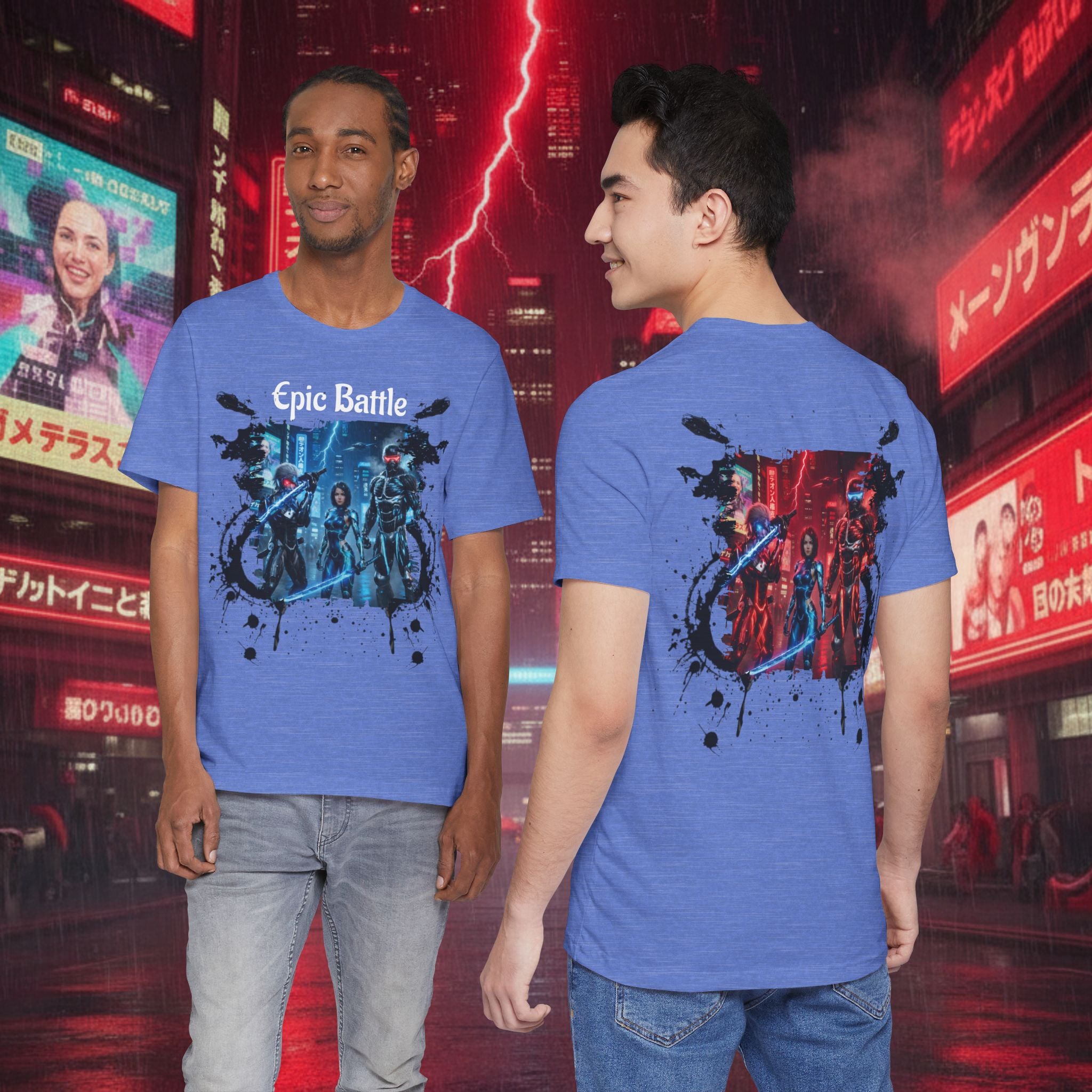 Epic Battle Tee — Sci‑Fi Gamer Graphic T-Shirt - Battle Suits