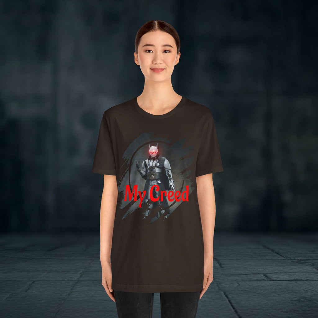 My Creed T-Shirt — Dark Knight Sci‑Fi Graphic Tee