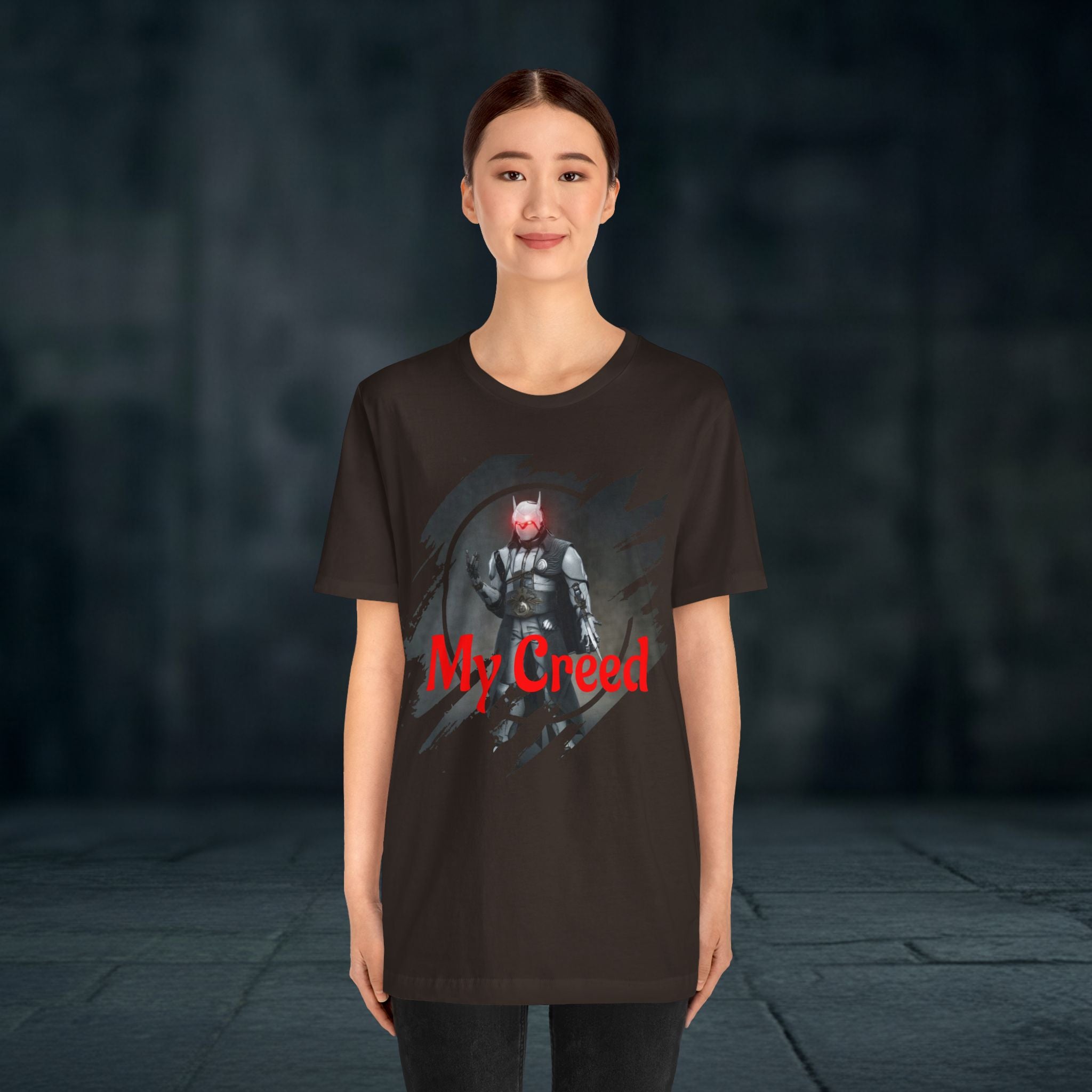 My Creed T-Shirt — Dark Knight Sci‑Fi Graphic Tee