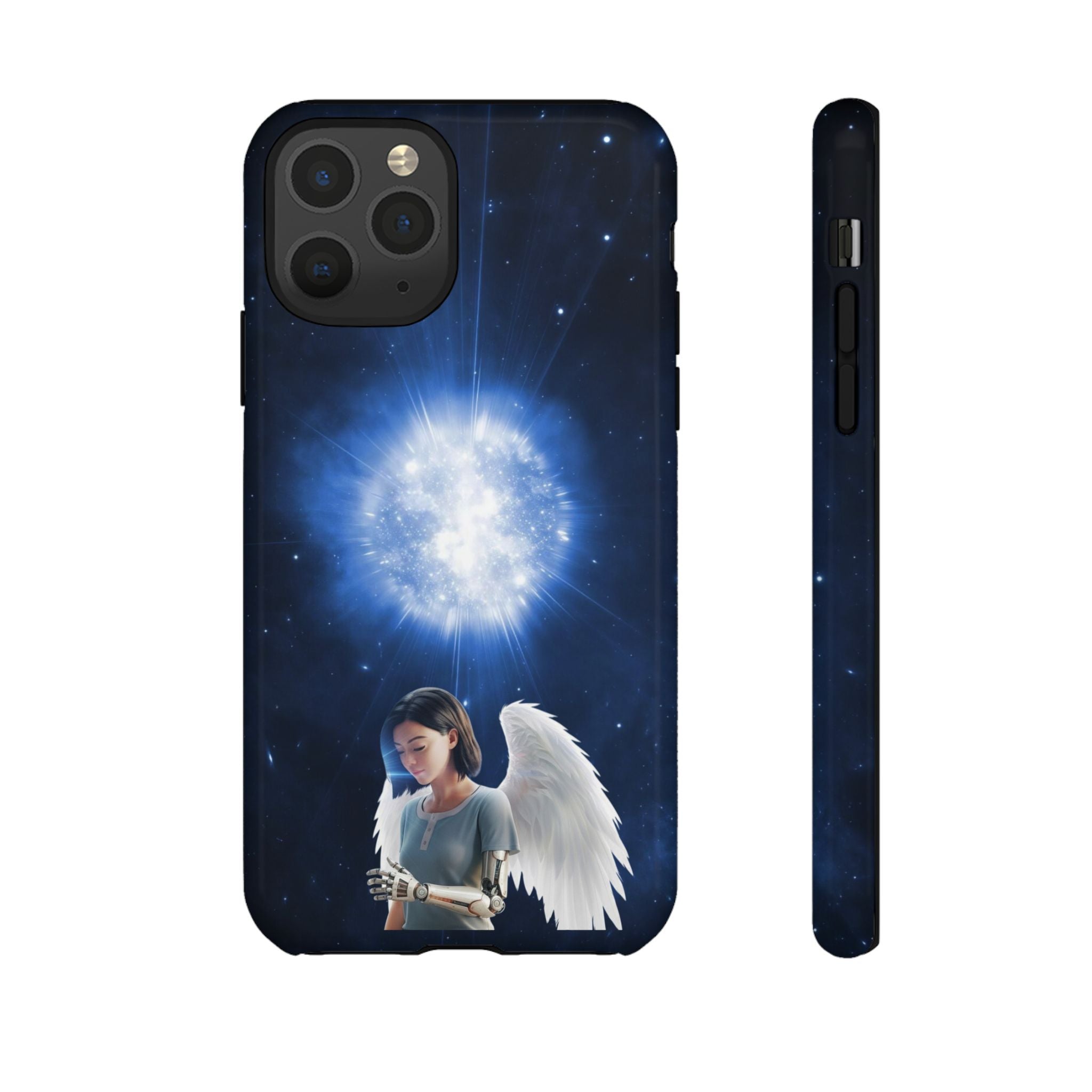 Angel Wings Galaxy Phone Case — Cosmic Light Protective Case ALITA BATTLE ANGEL