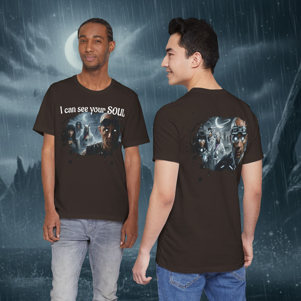I Can See Your Soul T-Shirt — Gothic Horror Movie Graphic Tee - Byakugan Family and Riddick