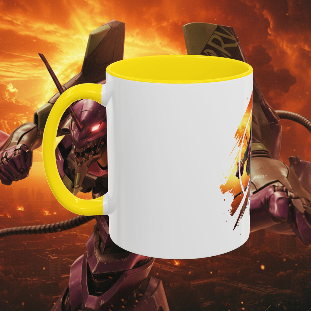 Evangelion Unit-01 Mecha Coffee Mug — Anime Pilot Accent Mug (11/15oz) - EVA 1 - Neon Genesis Evangelion