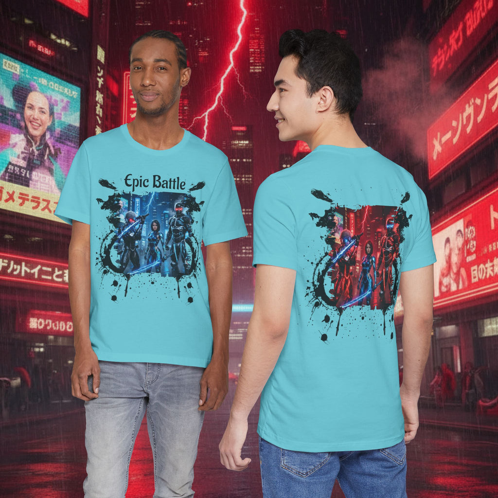 Epic Battle Tee — Sci‑Fi Gamer Graphic T-Shirt - Battle Suits