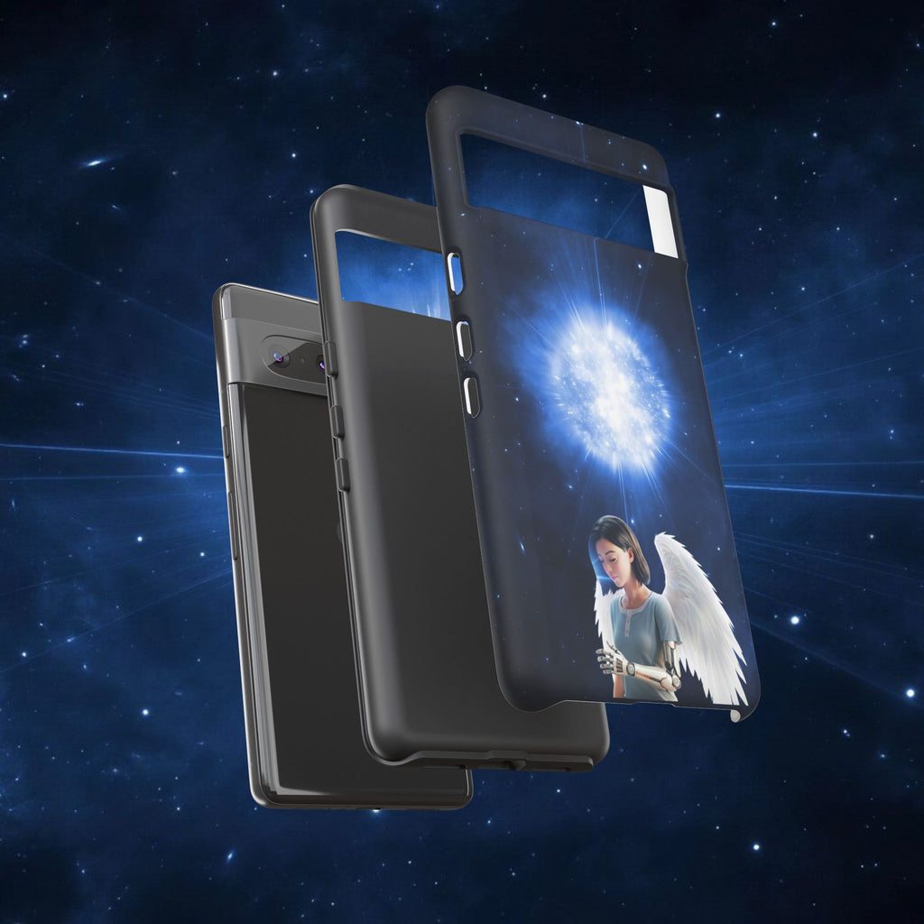Angel Wings Galaxy Phone Case — Cosmic Light Protective Case ALITA BATTLE ANGEL