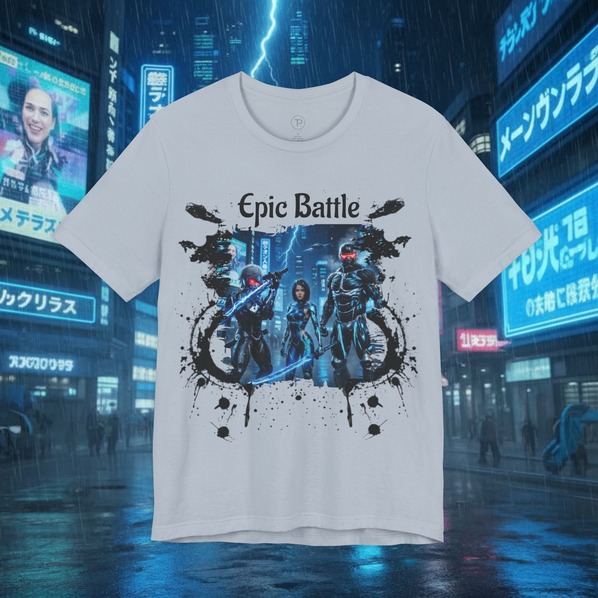 Epic Battle Tee — Sci‑Fi Gamer Graphic T-Shirt - Battle Suits